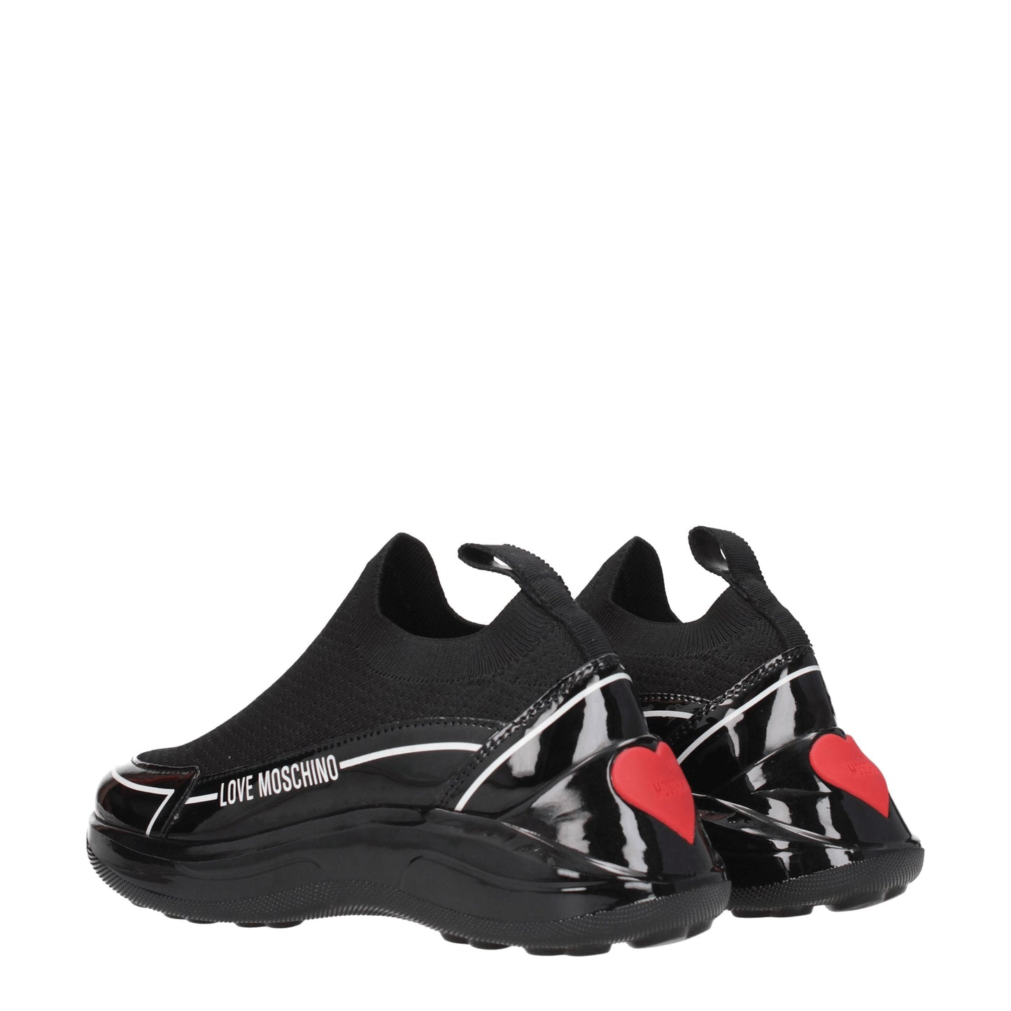 Love Moschino Women's Sneakers in Fabric  Black