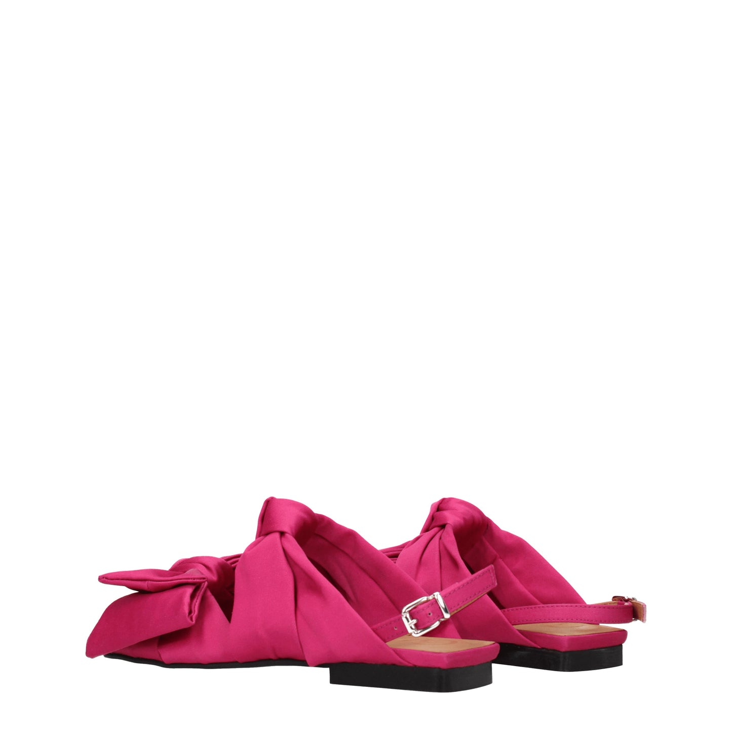 Ganni Women's Sandals in Fabric  Fuchsia