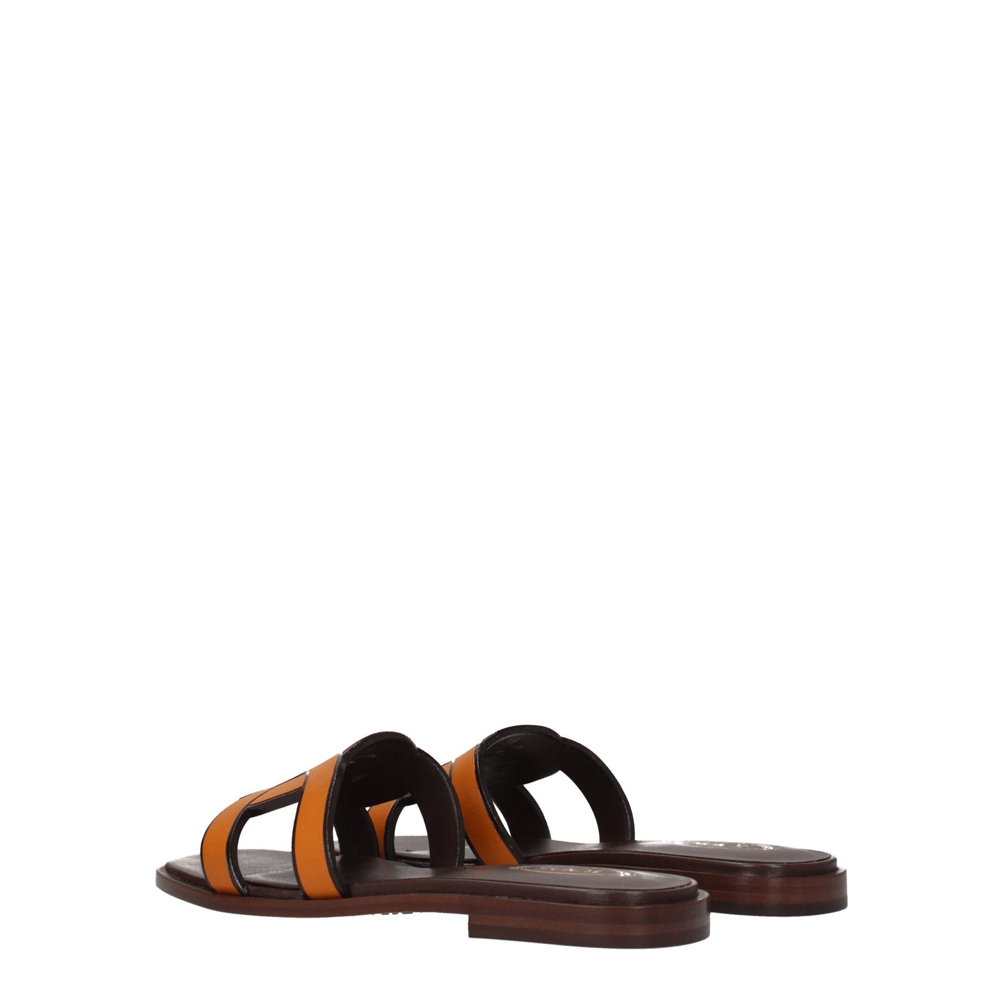 Tod's Women's Sandals & Slippers in Leather Orange/Dark Orange