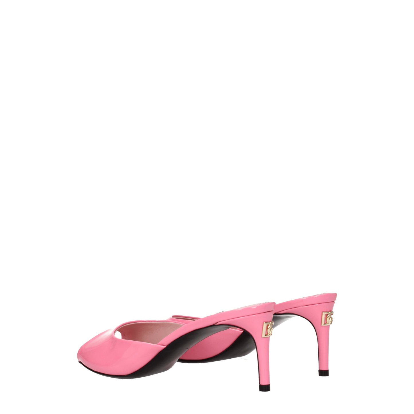 Dolce&Gabbana Women's Sandals in Patent Leather Pink