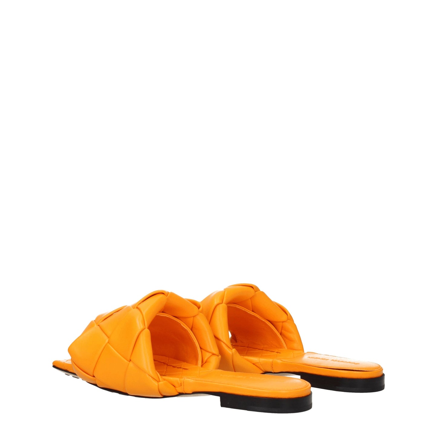 Bottega Veneta Women's Sandals & Slippers in Leather Orange/Mandarin