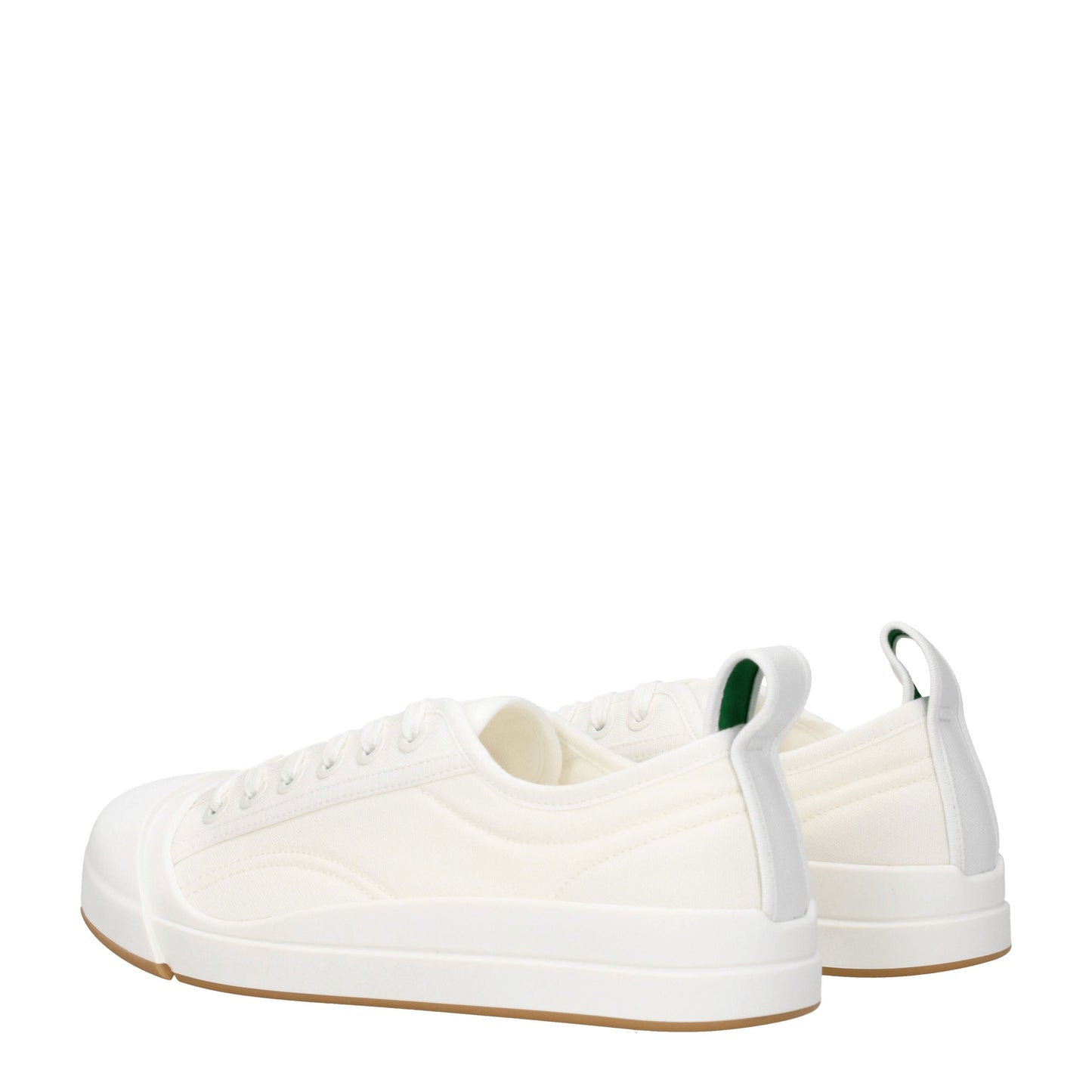 Bottega Veneta Men's Sneakers in Fabric  White/Optic White