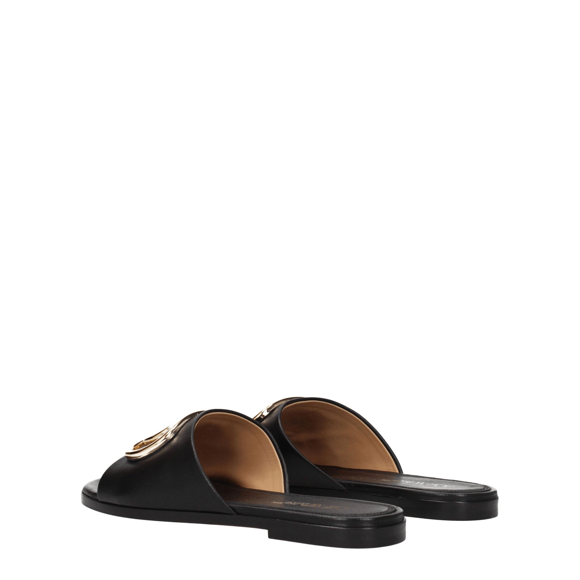 Off-White Women's Slippers and Clogs Leather