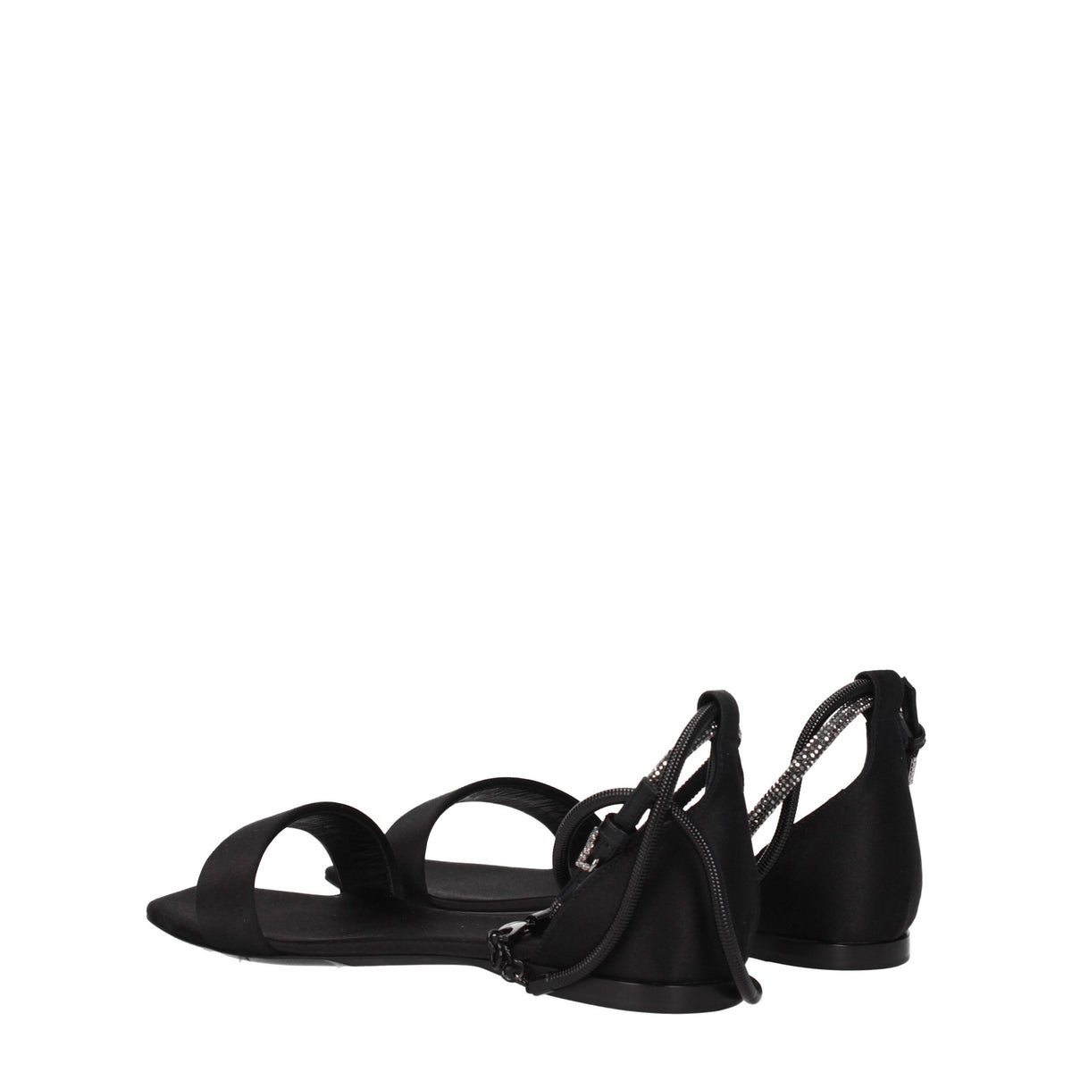 Max Mara Sandals Women Satin Black