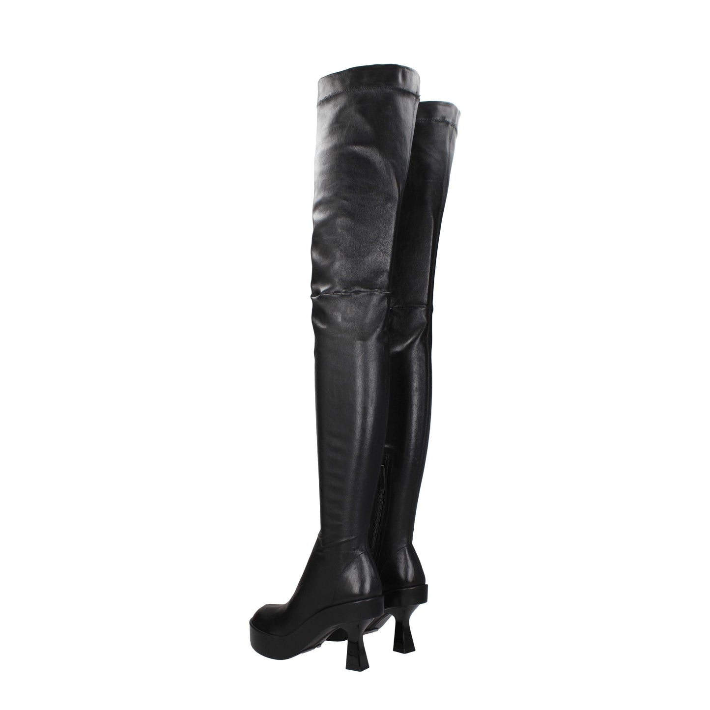 Versace Women's Boots in Leather Black