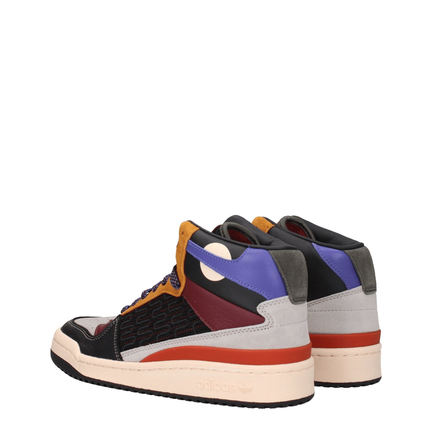 Adidas Men's Sneakers in Leather Black/Multicolor