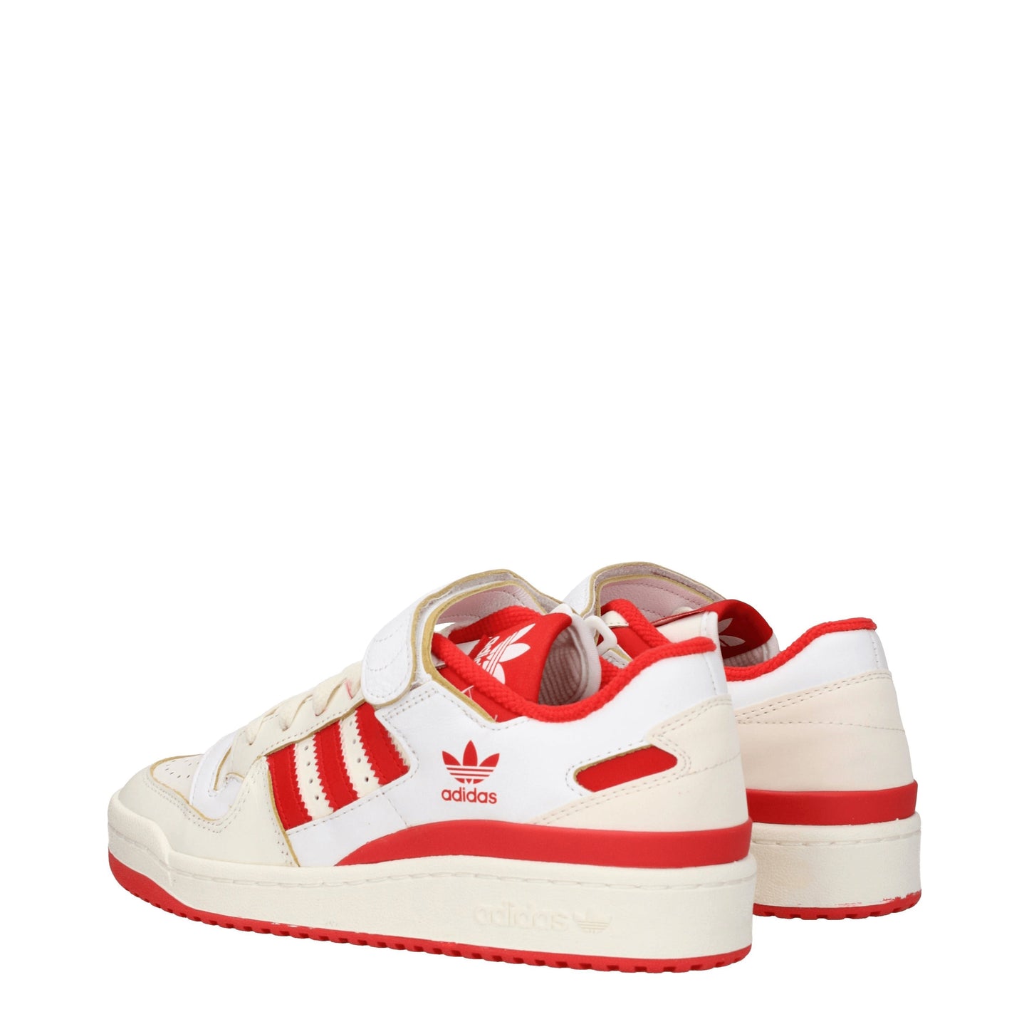 Adidas Men's Sneakers in Leather Beige/Red