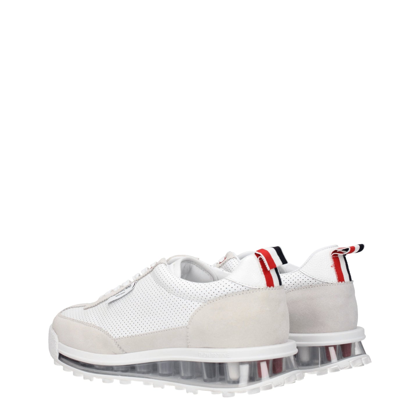 Thom Browne Women's Sneakers in Leather White/Light Grey