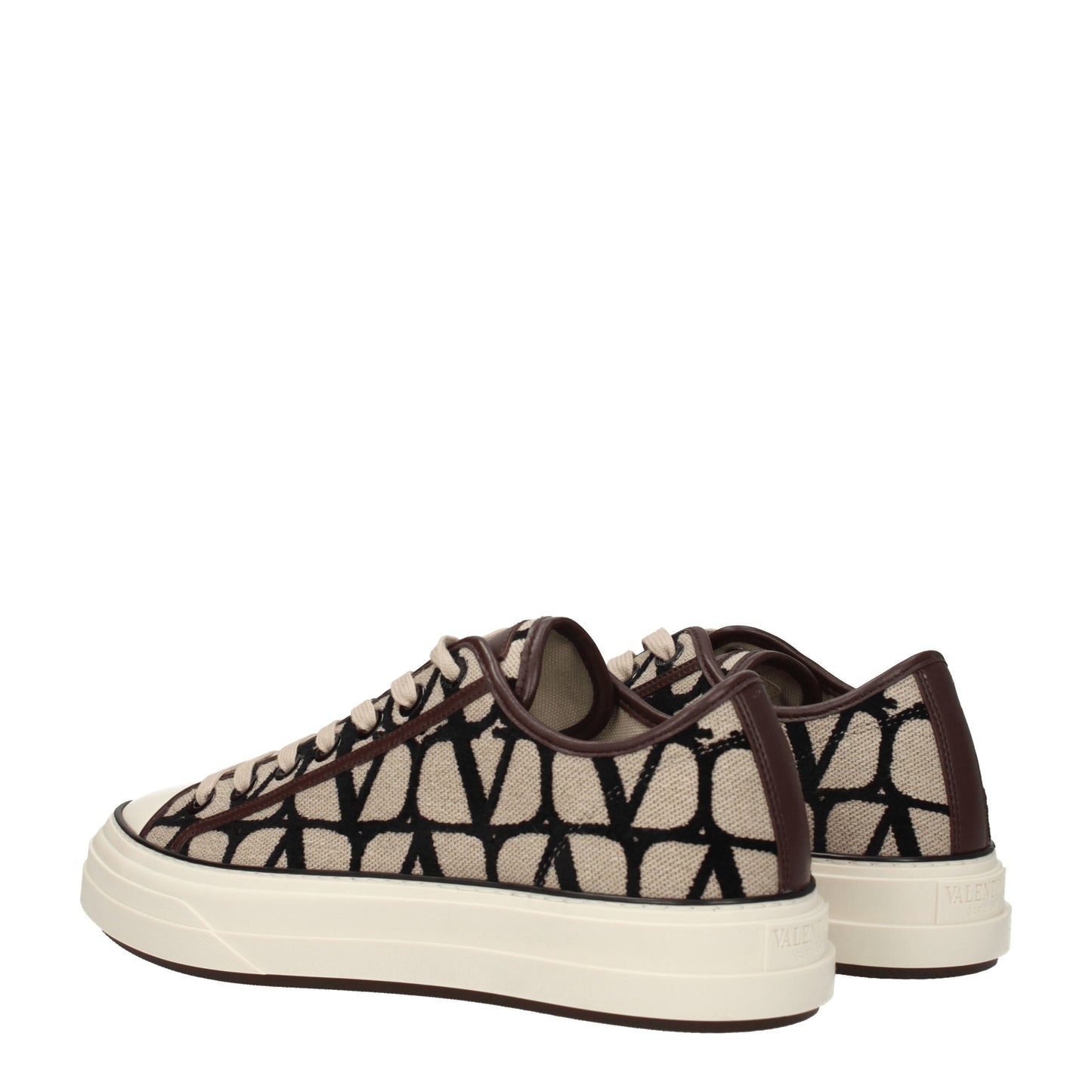 Valentino Garavani Men's Sneakers in Fabric  Beige/Natural