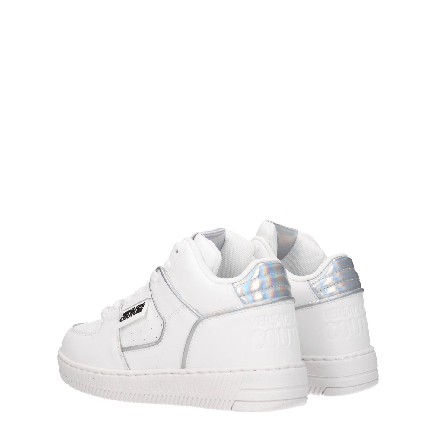 Versace Jeans Women's Sneakers in Leather White/Silver