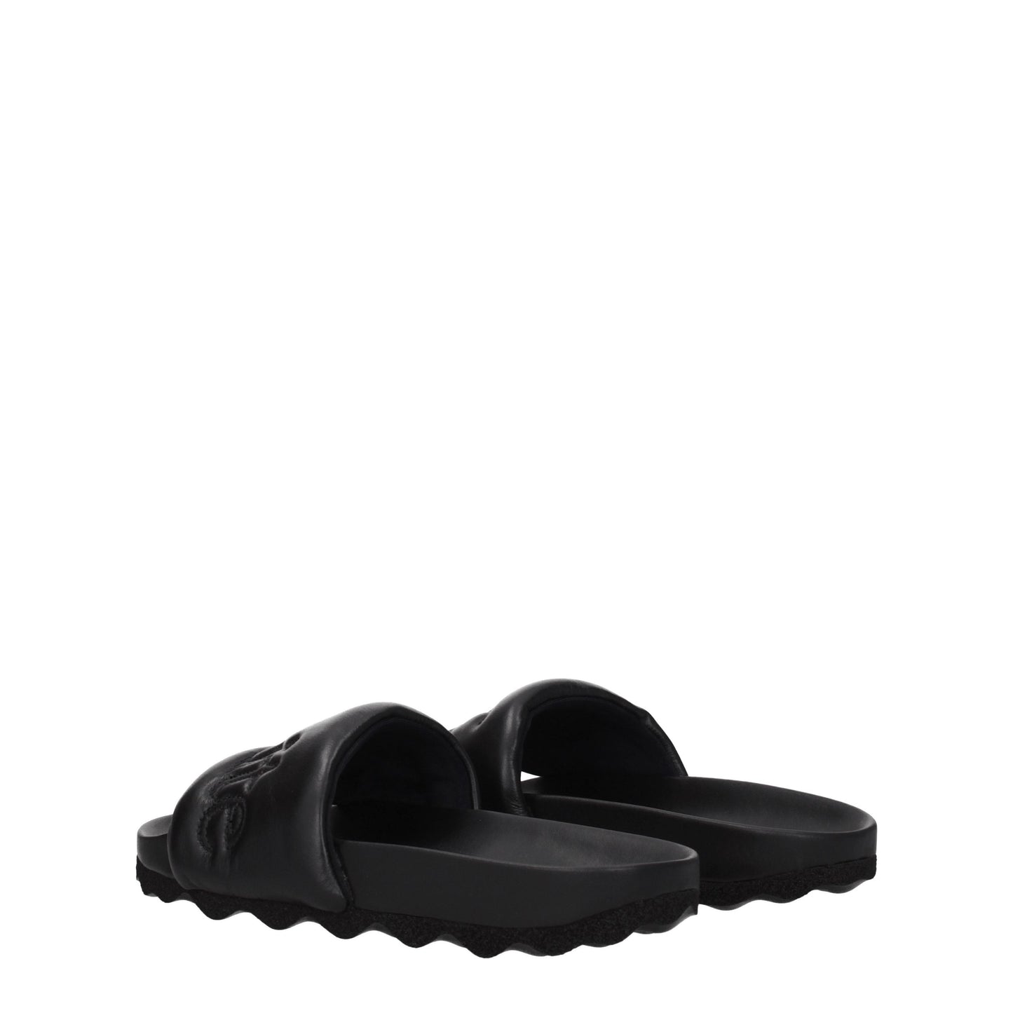 Off-White Sandals & Slippers Men Leather Black