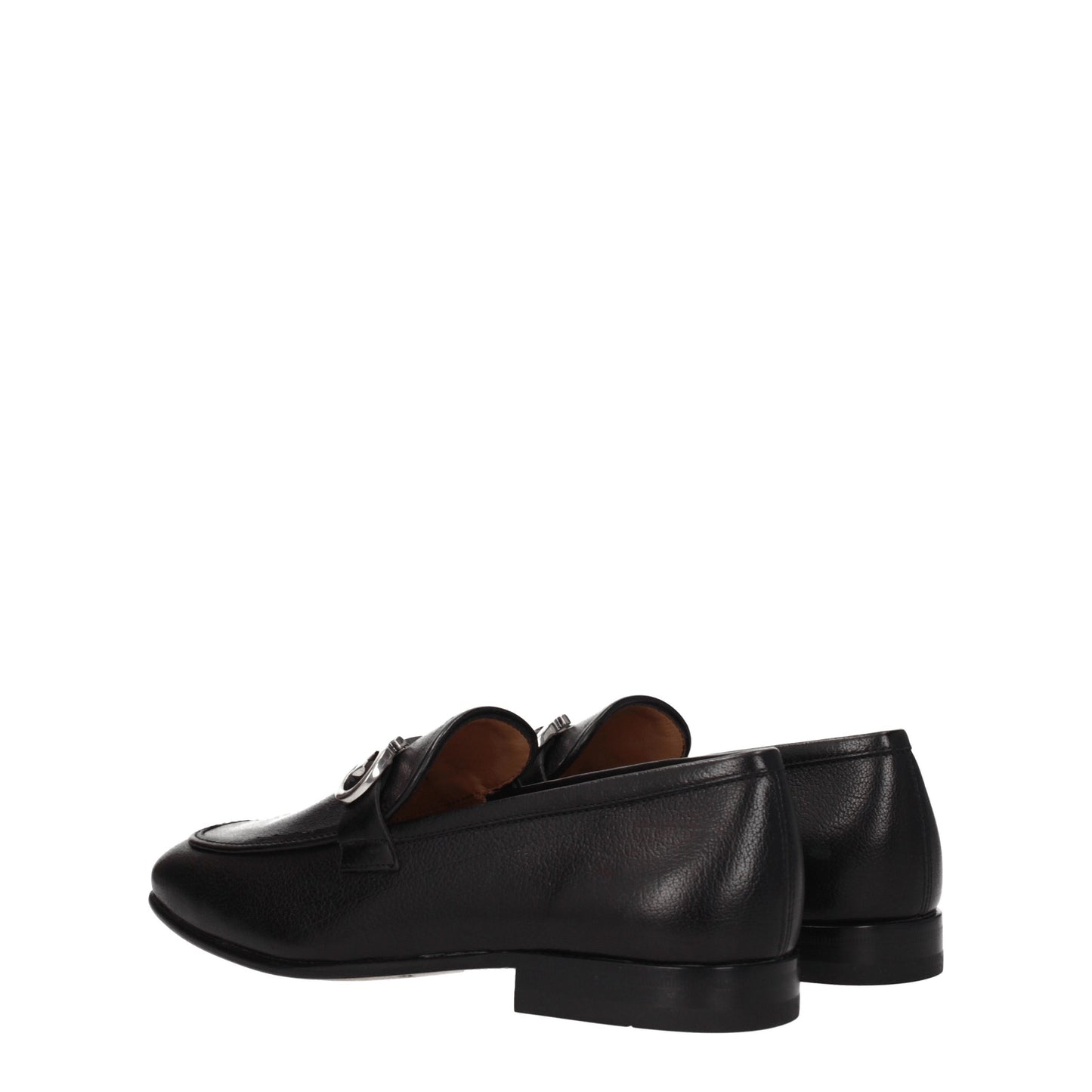 Salvatore Ferragamo Men's Loafers in Leather Black