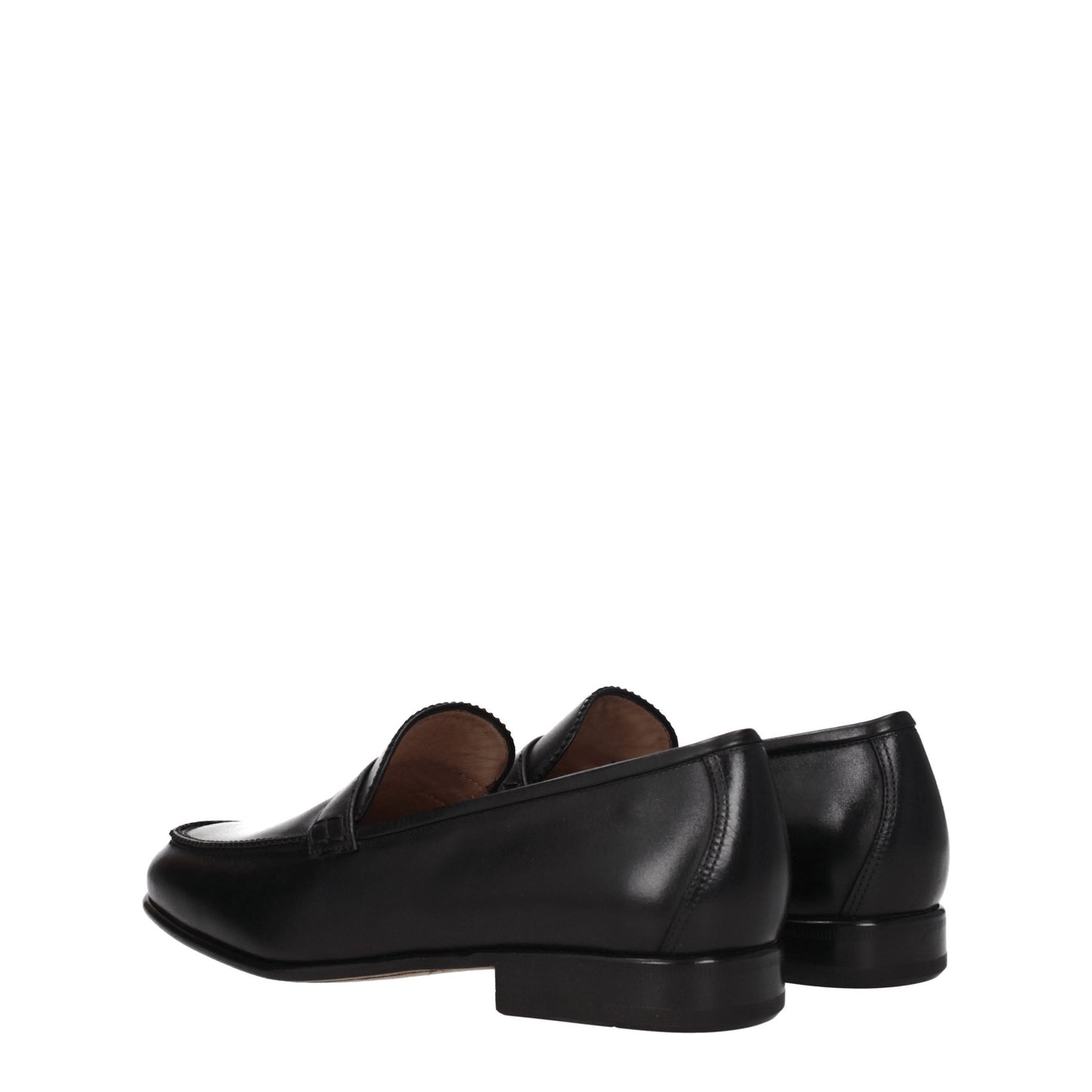 Salvatore Ferragamo Men's Loafers in Leather Black