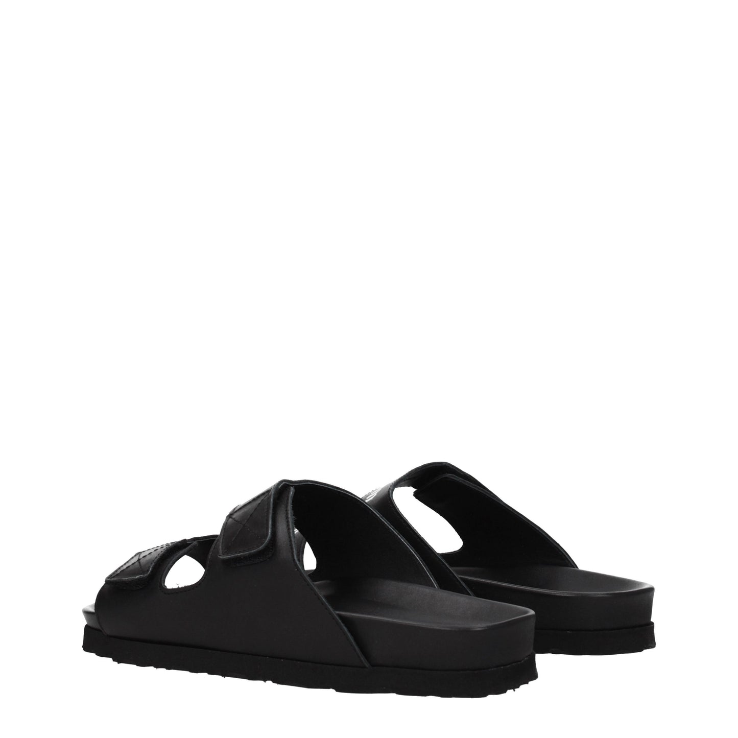 Palm Angels Sandals & Slippers Men Leather Black