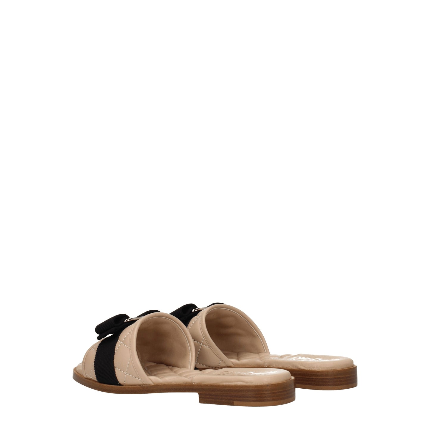 Salvatore Ferragamo Women's Sandals & Slippers in Leather Beige/Cookie