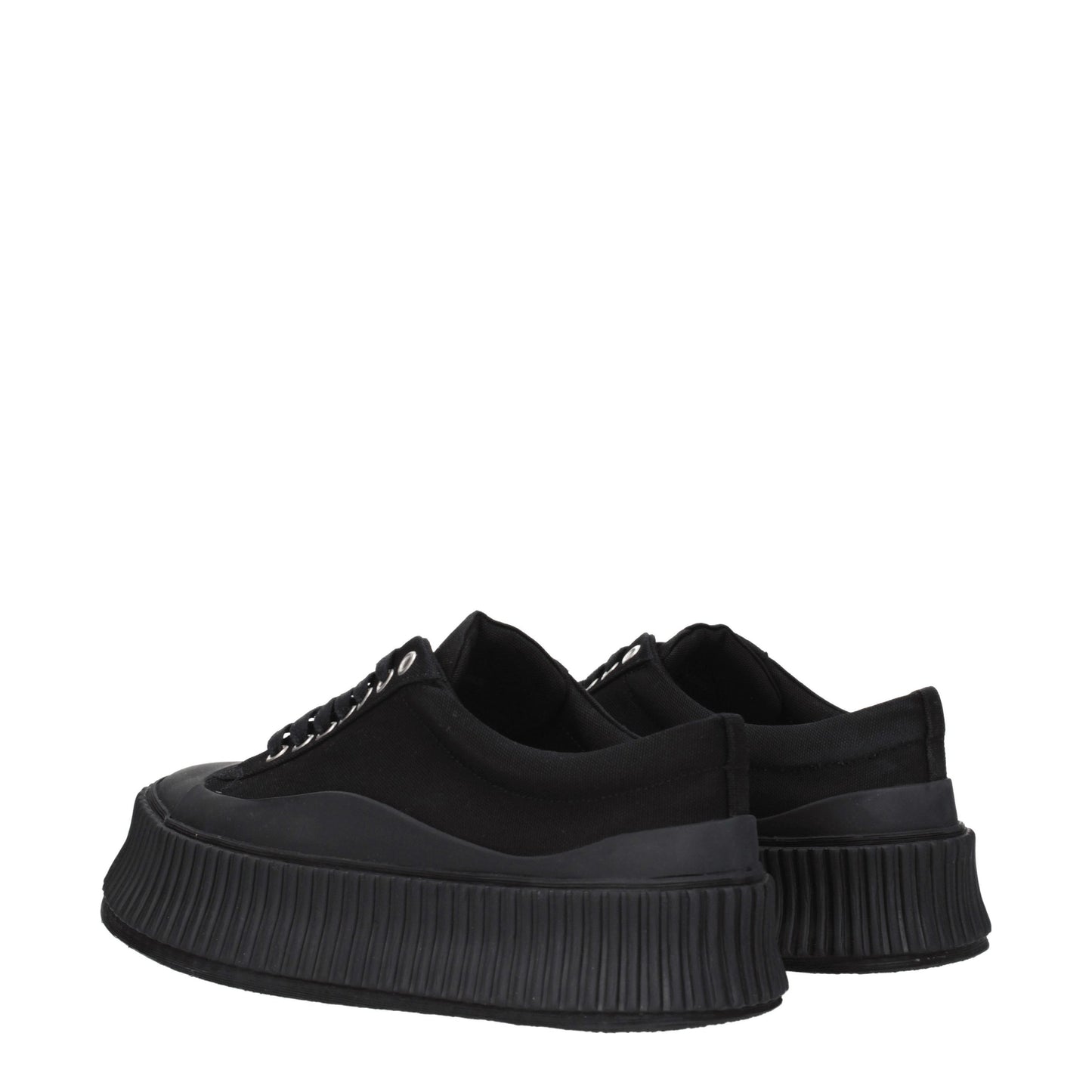 Jil Sander Women's Sneakers in Fabric  Black