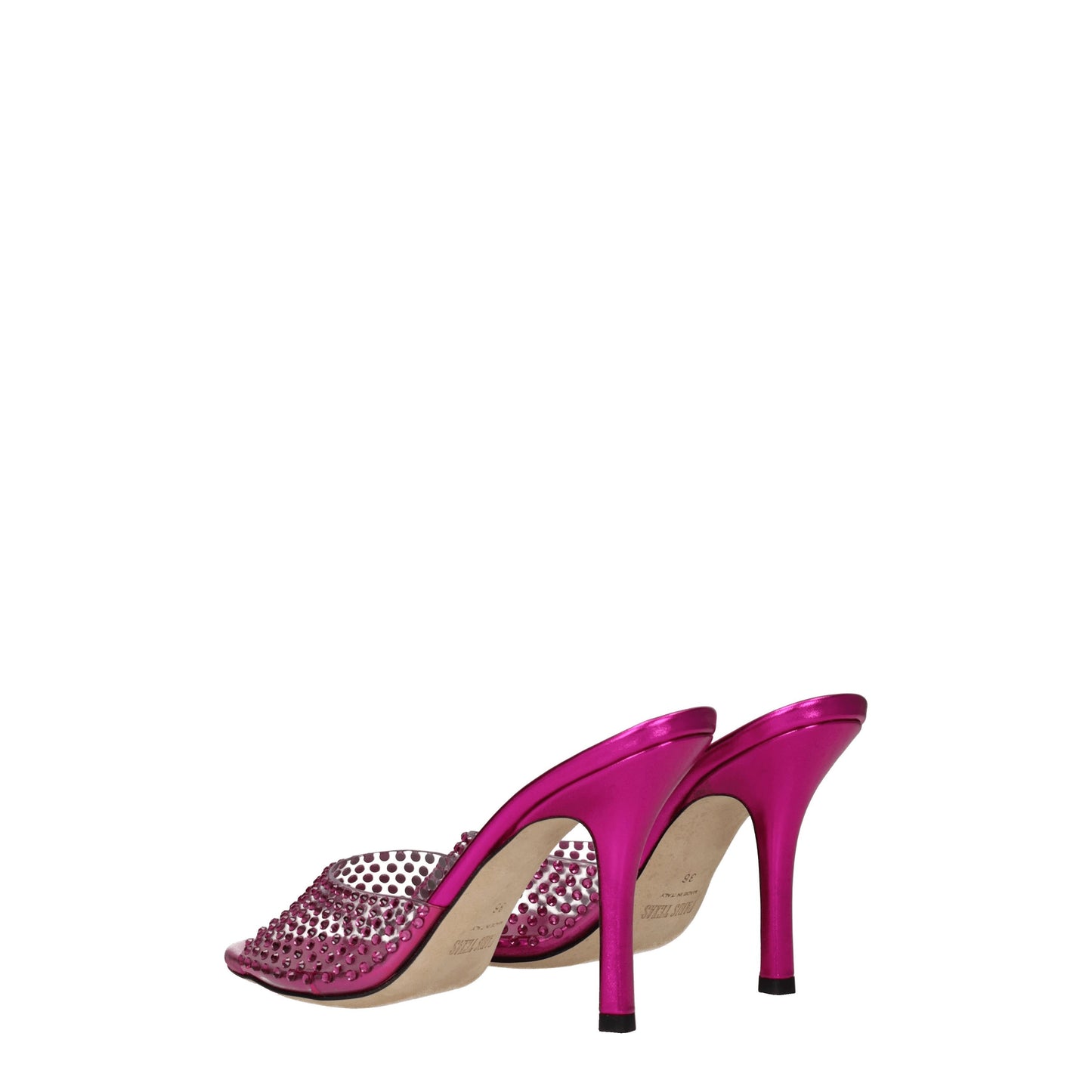 Paris Texas Women's Sandals in PVC Transparent/Fuchsia