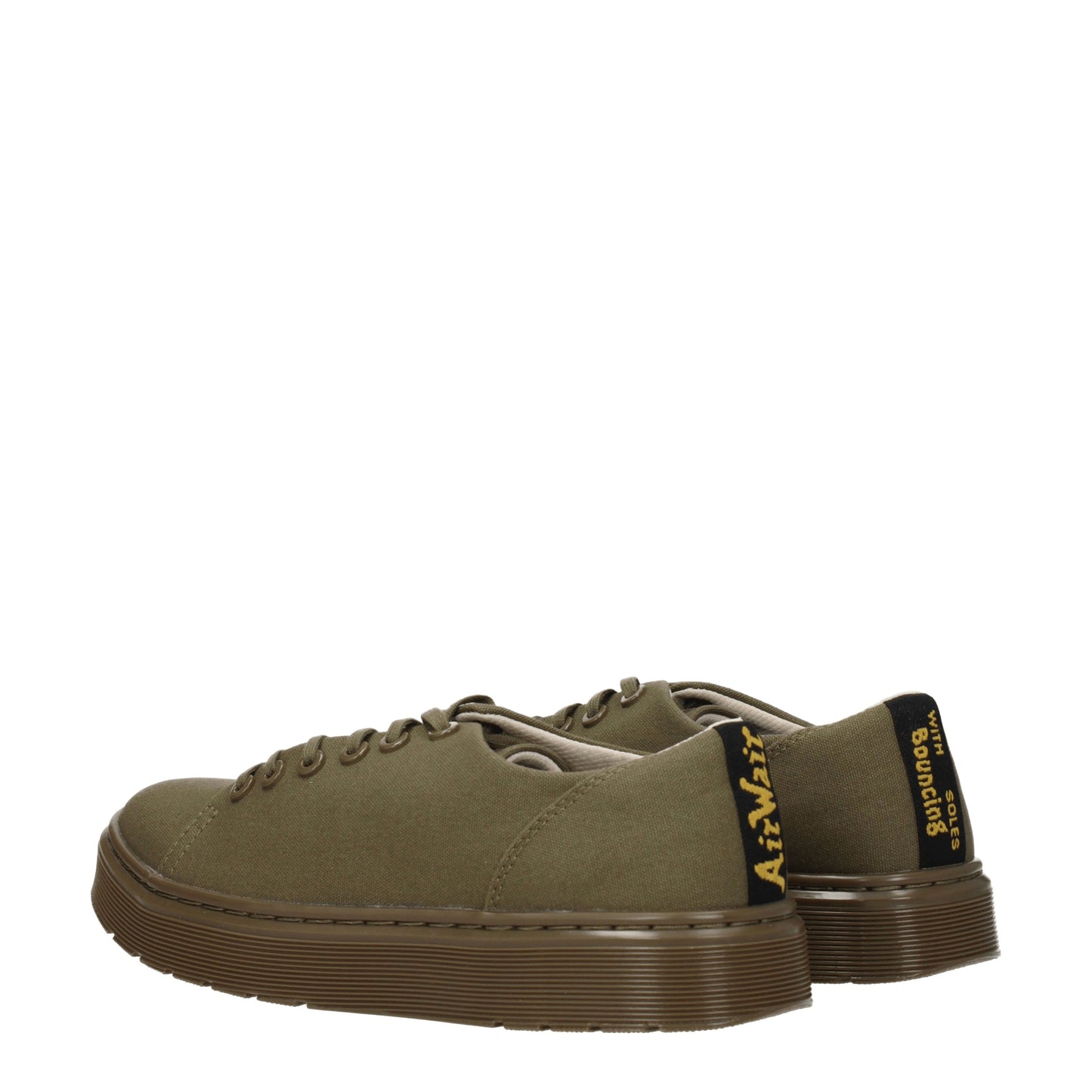 Dr. Martens Men's Sneakers in Fabric  Green/Olive