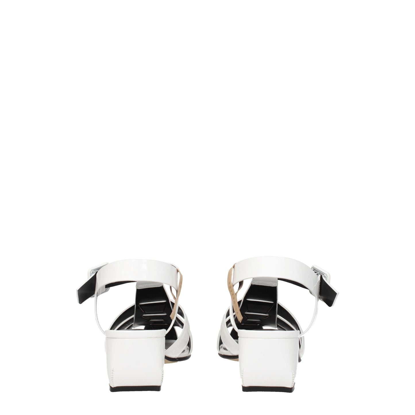 Sergio Rossi Women's Sandals in Patent Leather White