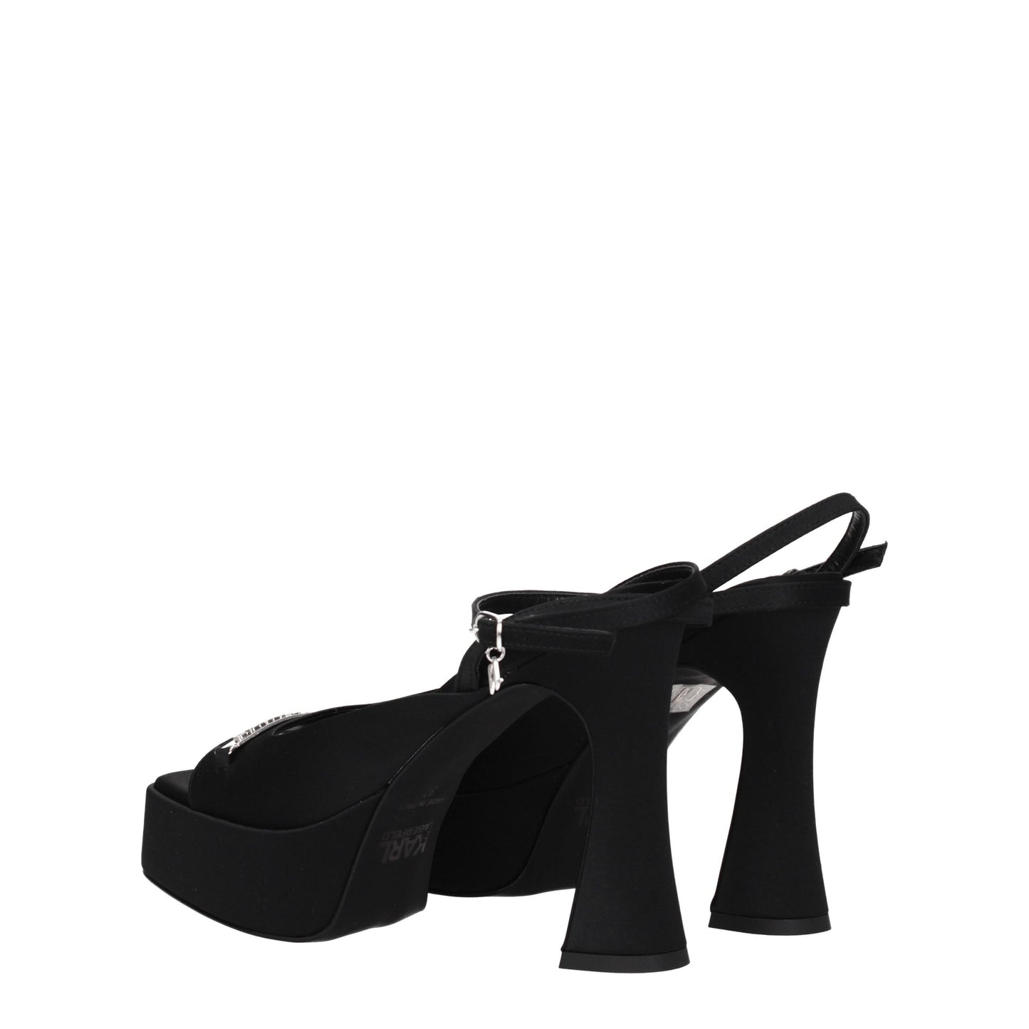 Karl Lagerfeld Women's Sandals in Fabric  Black