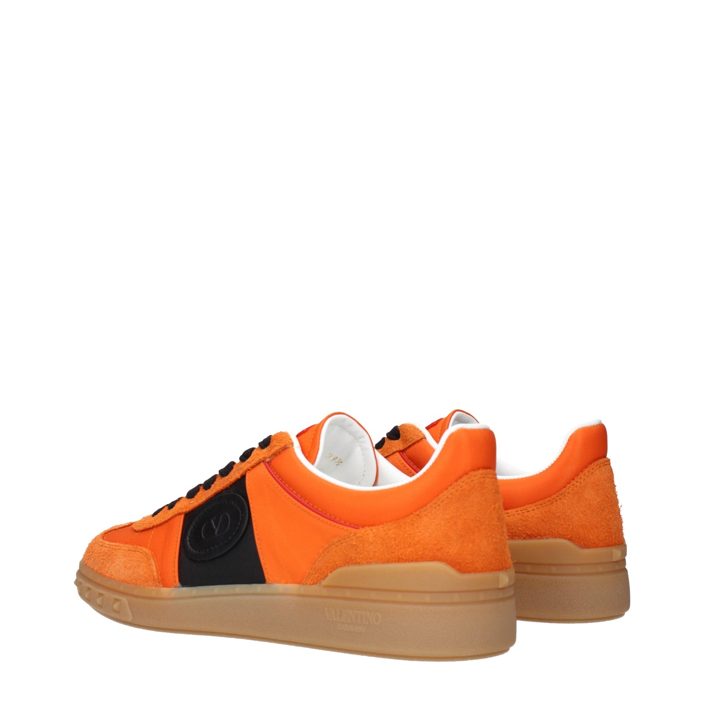 Valentino Garavani Men's Sneakers Fabric Orange