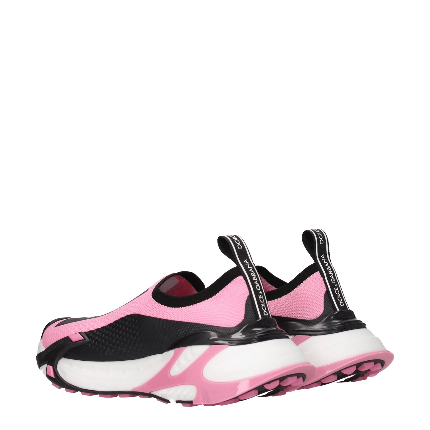 Dolce&Gabbana Women's Sneakers in Fabric  Pink/Black