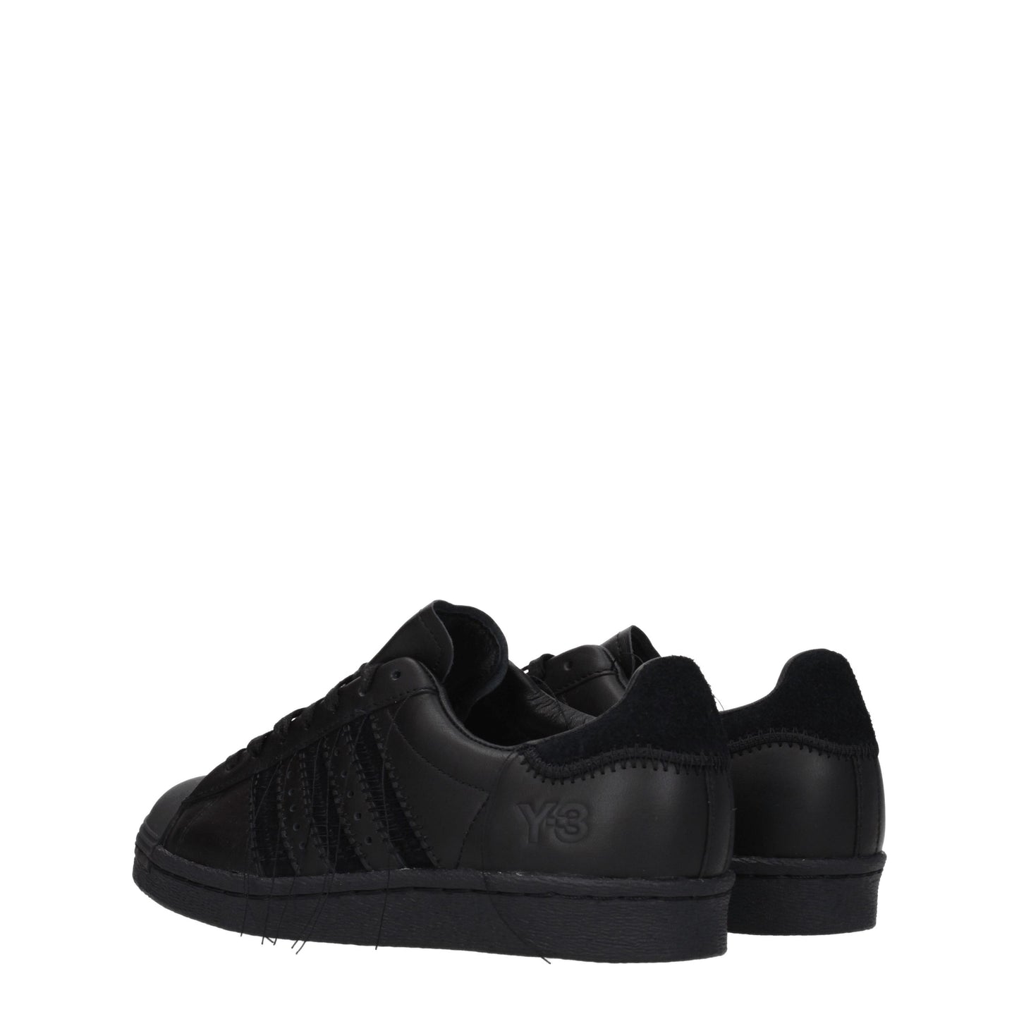 Y3 Yamamoto Women's Sneakers in Leather Black