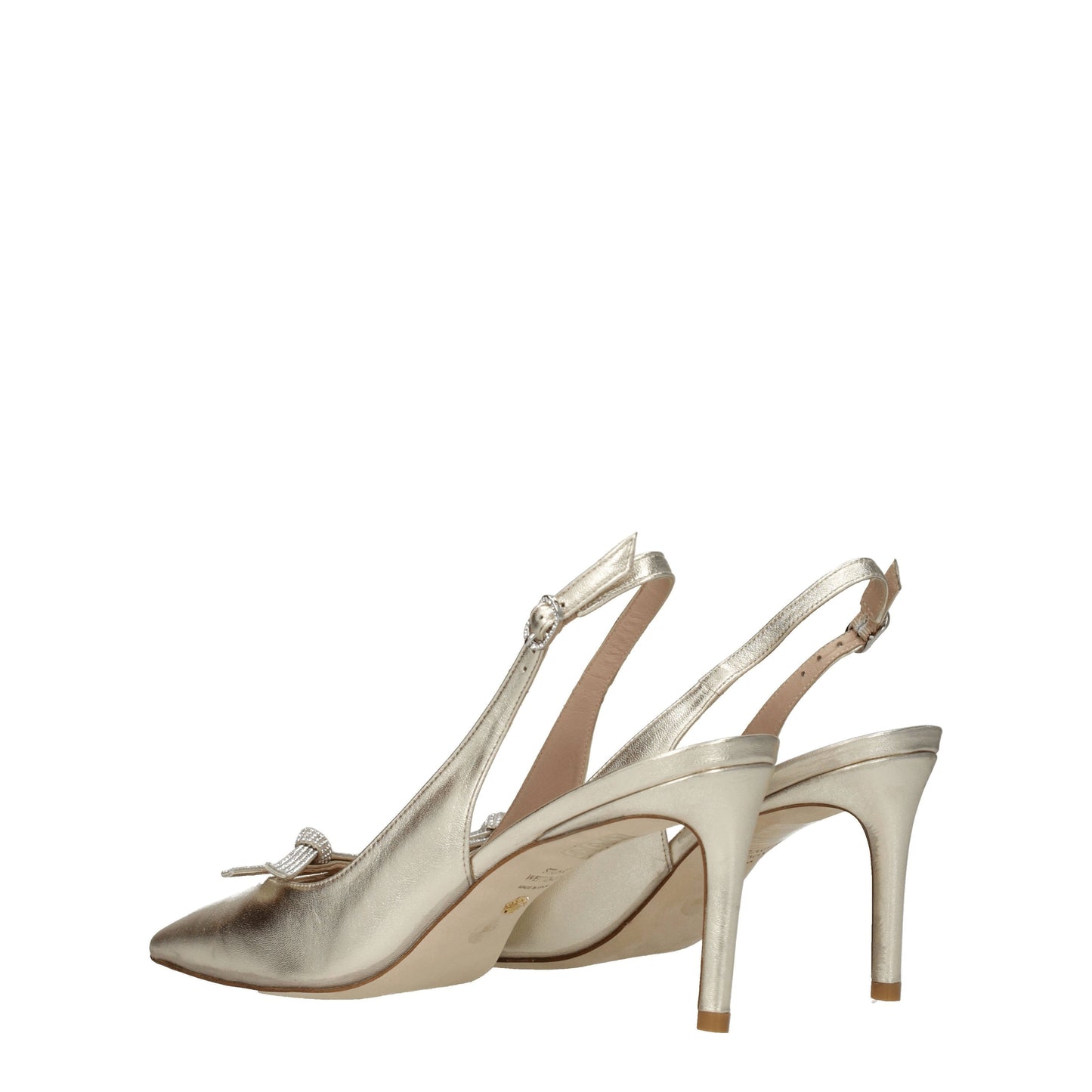 Stuart Weitzman Women's Sandals in Leather Gold/Pale Gold