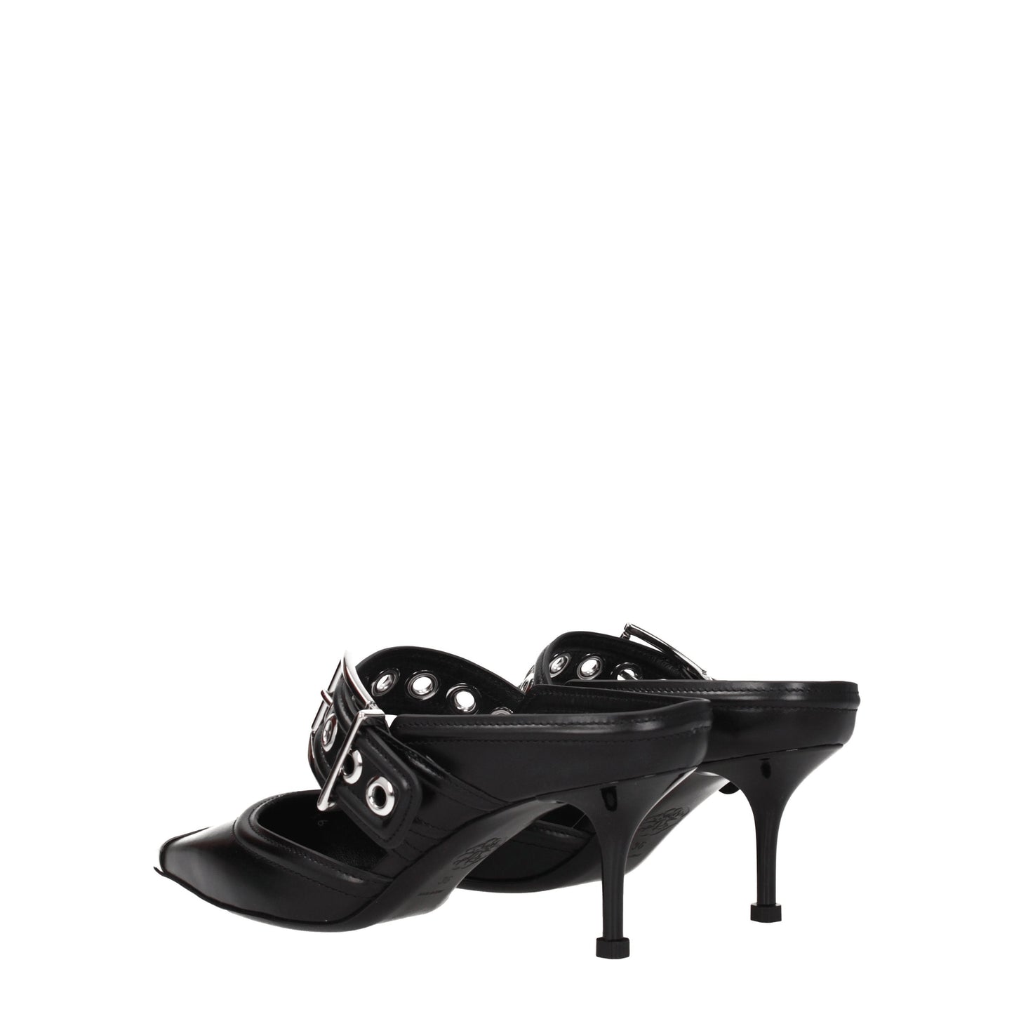 Alexander McQueen Women's Sandals in Leather Black