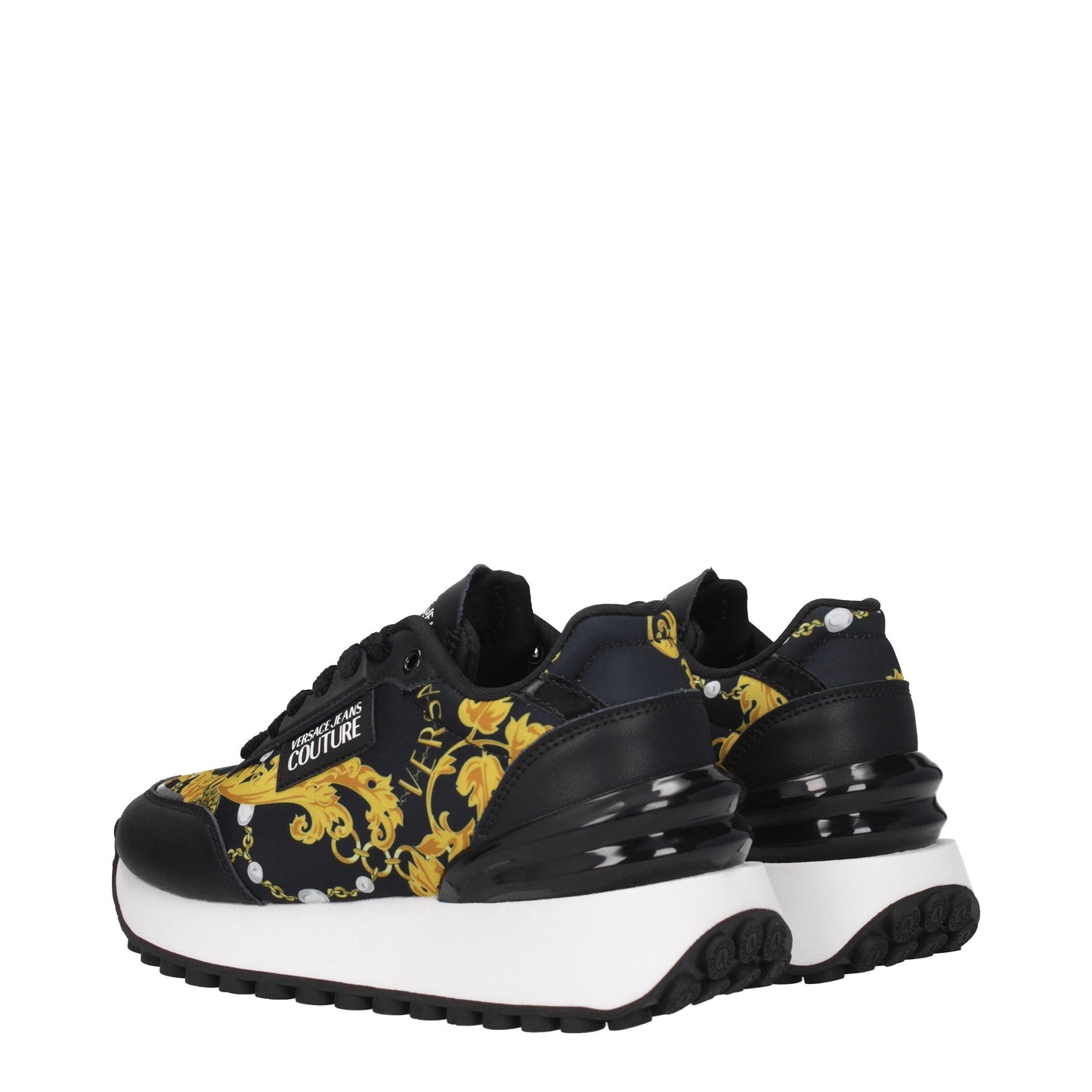 Versace Jeans Women's Sneakers in Fabric  Black