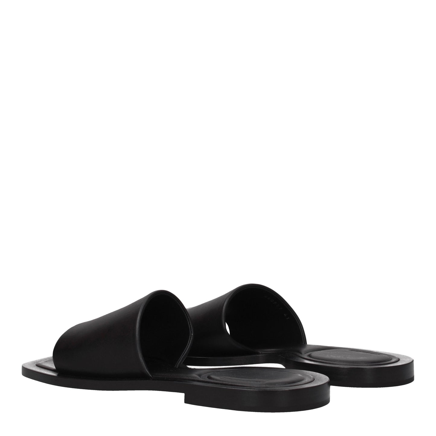 Balenciaga Sandals & Slippers Men Leather Black