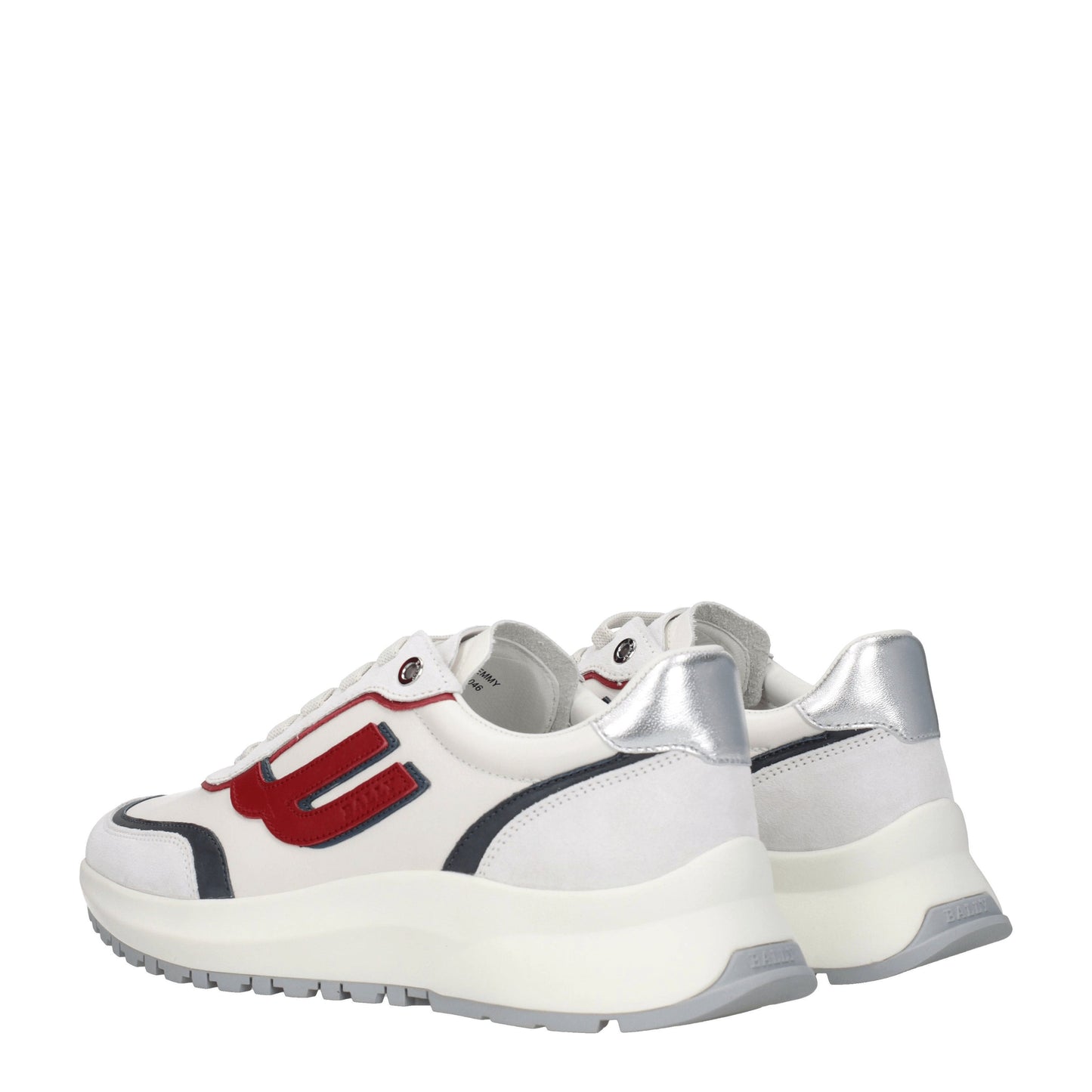 Bally Men's Sneakers in Leather White/Red