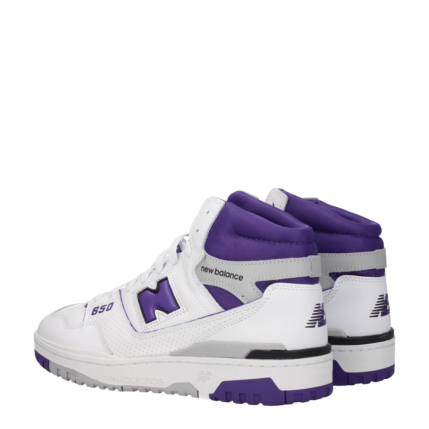 New Balance Men's Sneakers in Leather White/Violet