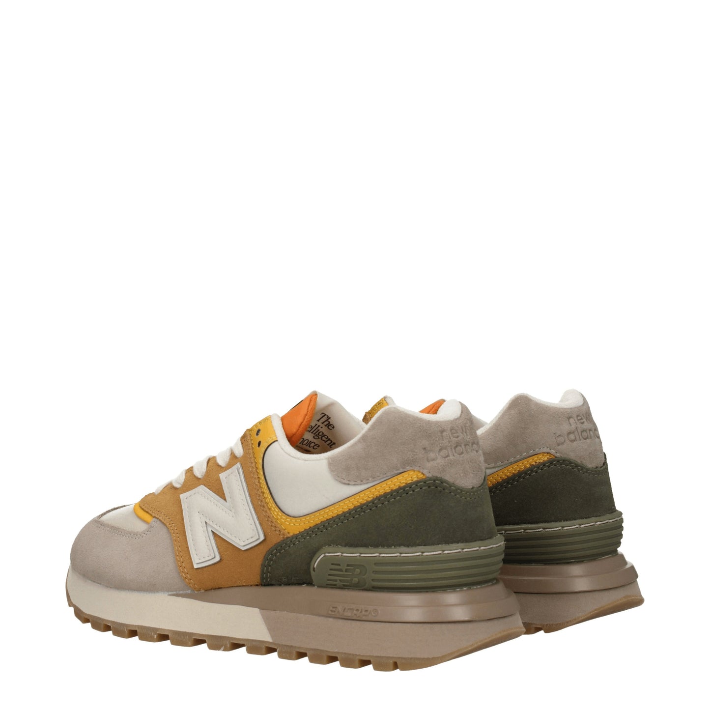 New Balance Men's Sneakers in Suede Beige/Mustard