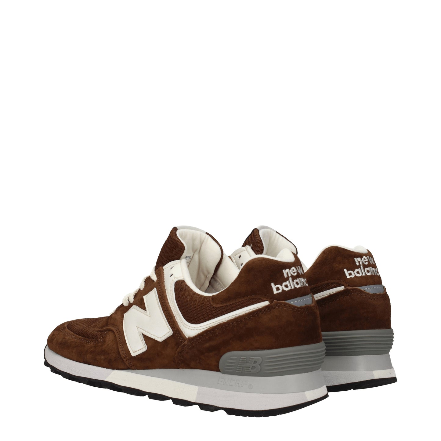 New Balance Men's Sneakers in Fabric  Brown/White