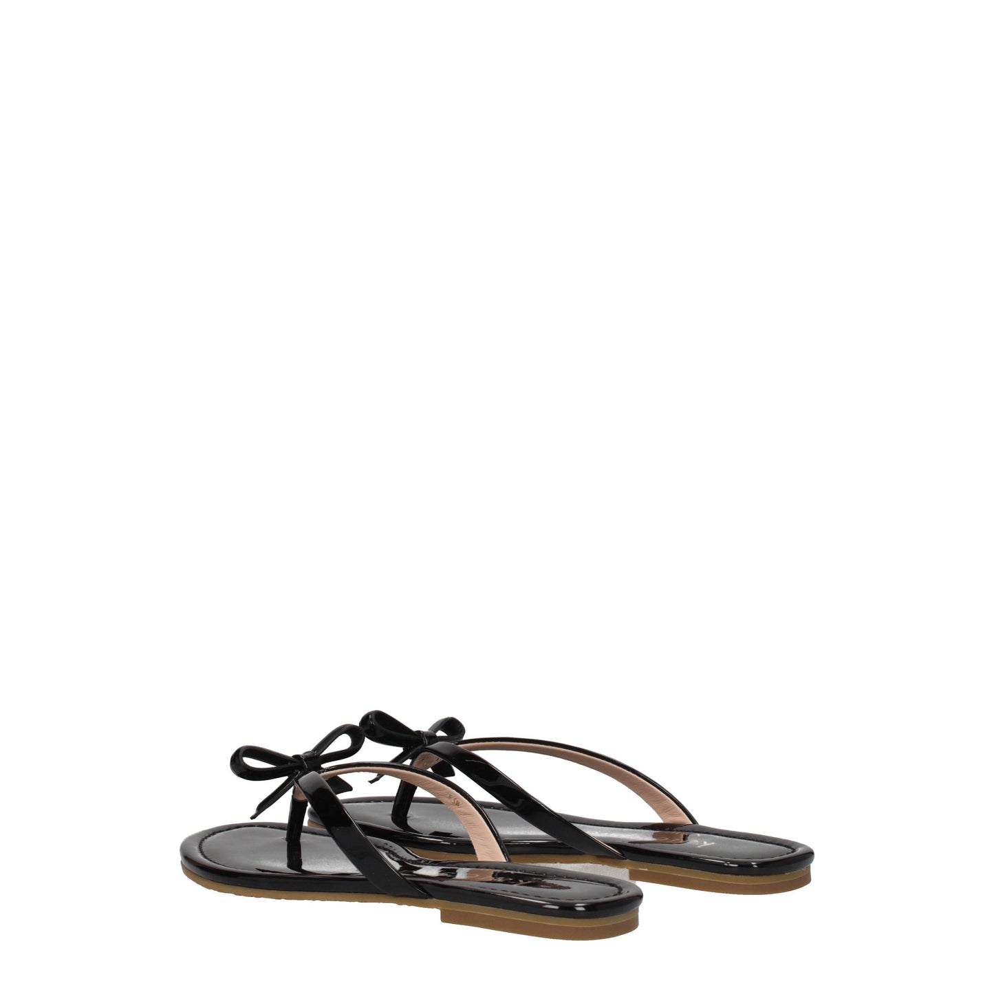 Kate Spade Women's Flip Flops in Patent Leather Black