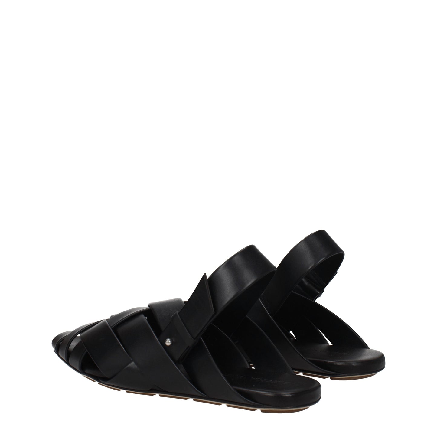 Bottega Veneta Men's Sandals in Leather Black