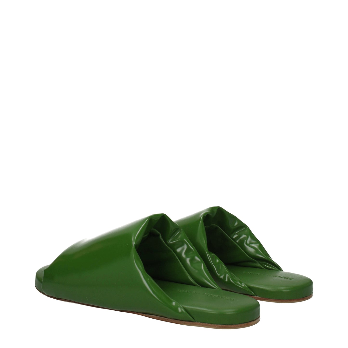 Bottega Veneta Sandals & Slippers Men Leather Green