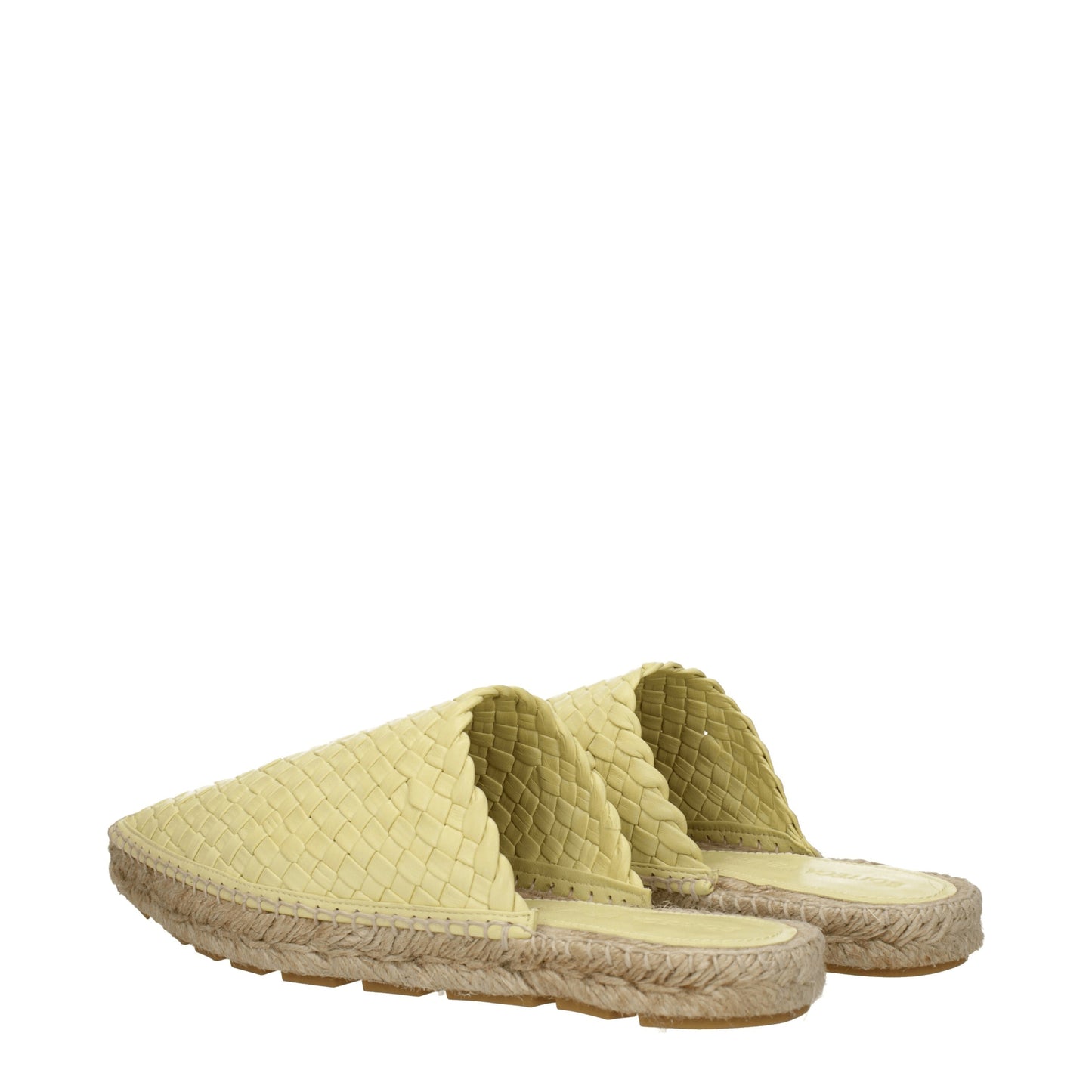 Bottega Veneta Women's Sandals & Slippers in Leather Yellow/Moon