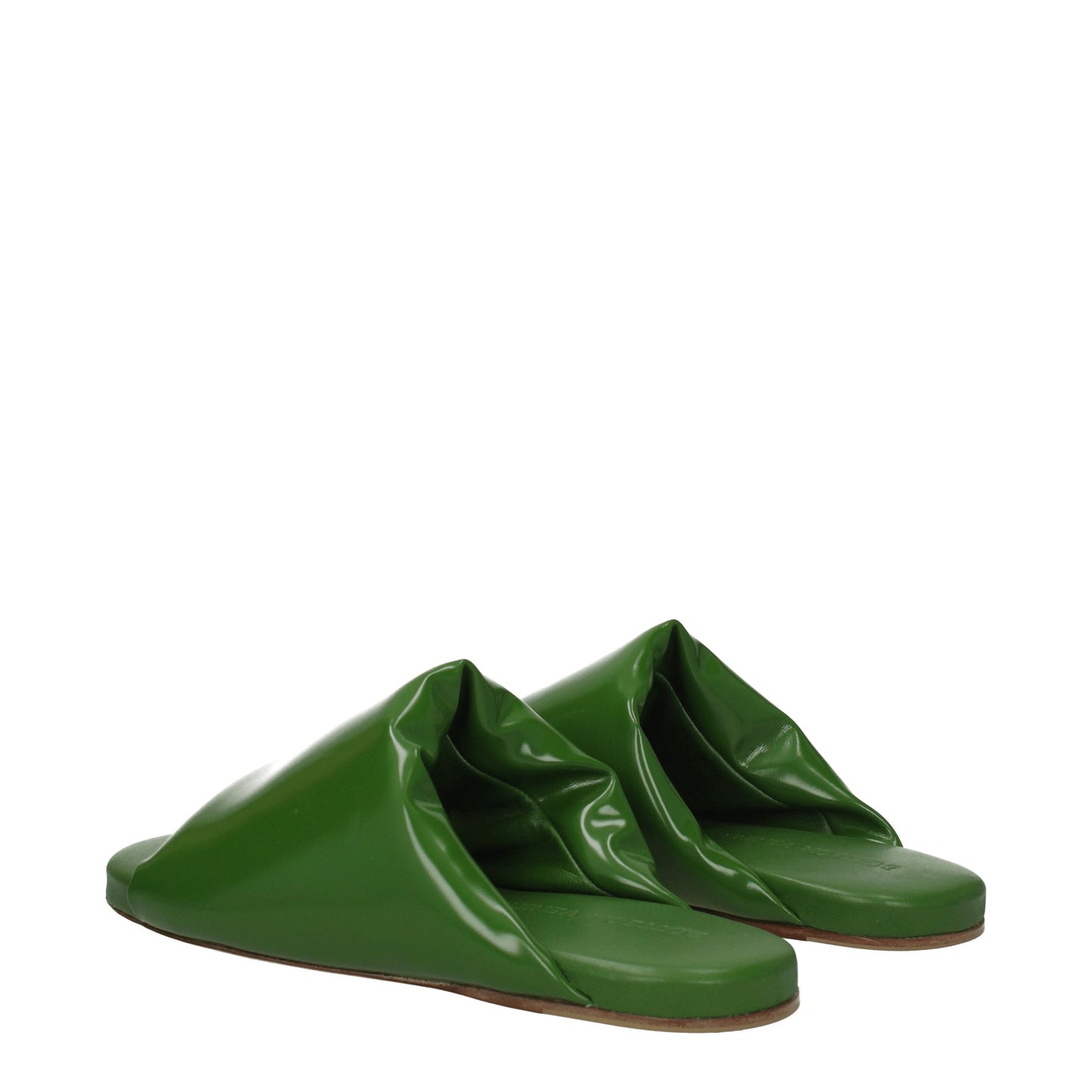 Bottega Veneta Women's Sandals & Slippers in Leather Green/Chili Pepper