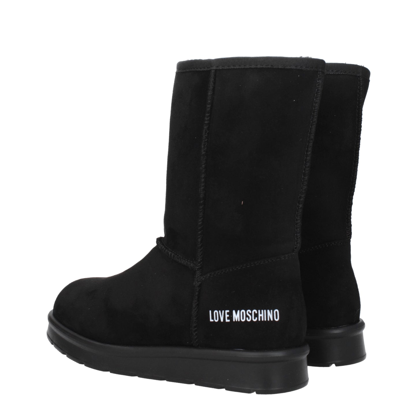 Love Moschino Women's Boots in Suede Black