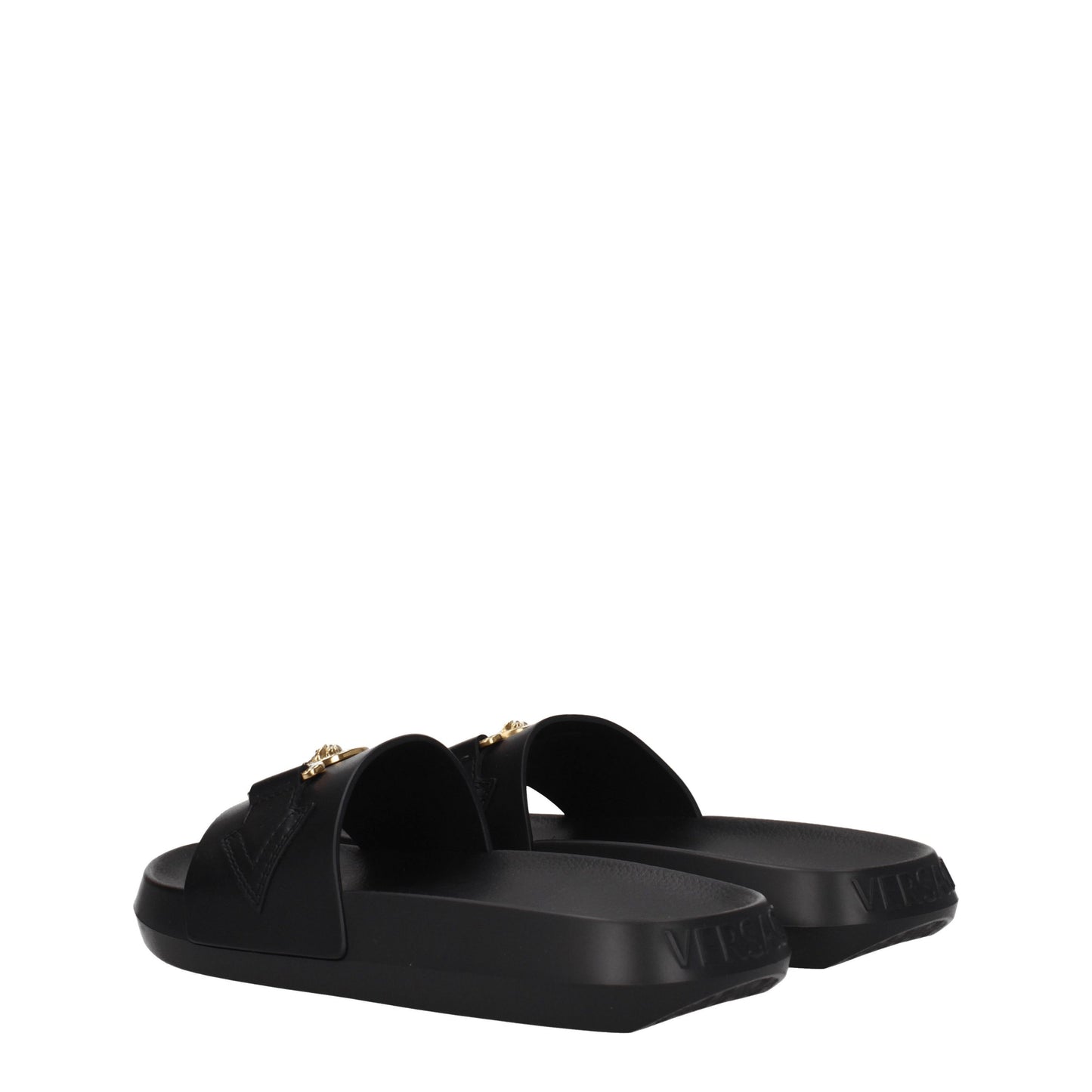 Versace Women's Sandals & Slippers in Leather Black