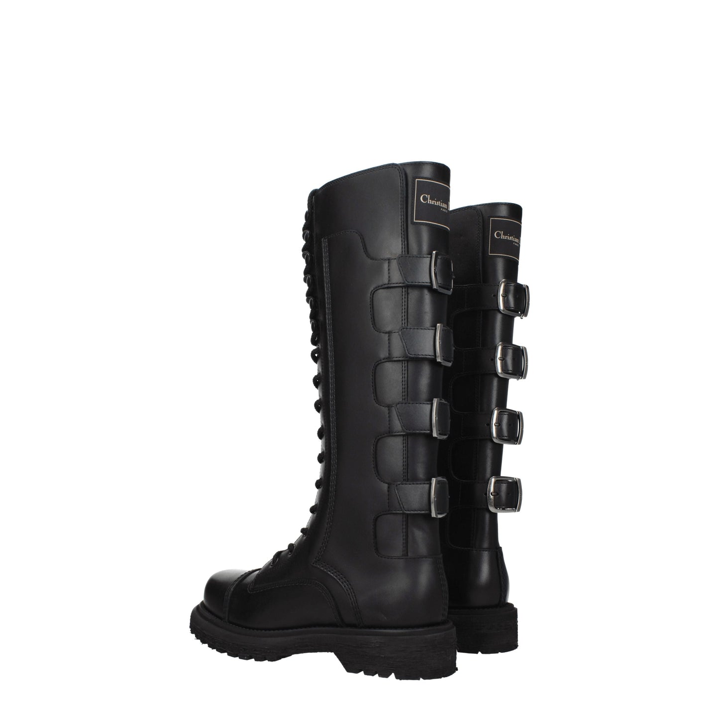 Christian Dior Women's Boots in Leather Black