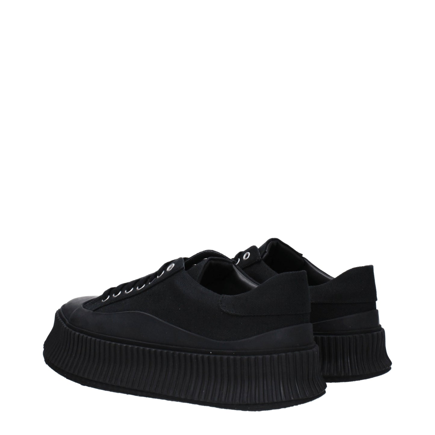 Jil Sander Men's Sneakers in Fabric  Black