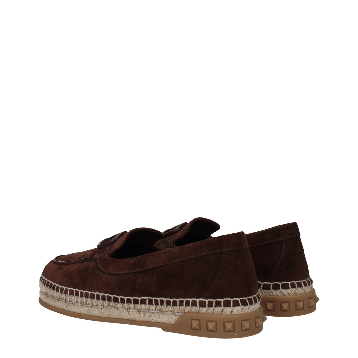 Valentino Garavani Men's Espadrilles in Suede Brown