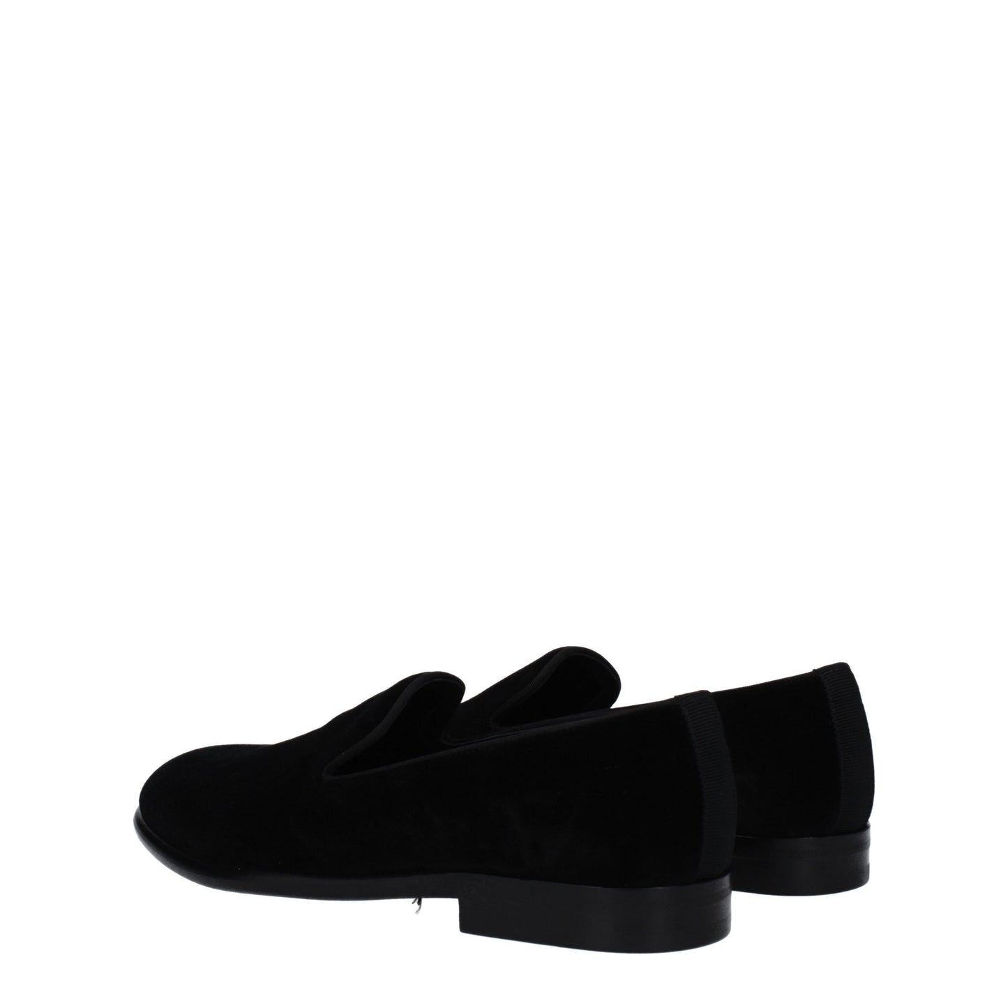 Dolce&Gabbana Men's Loafers in Velvet Black