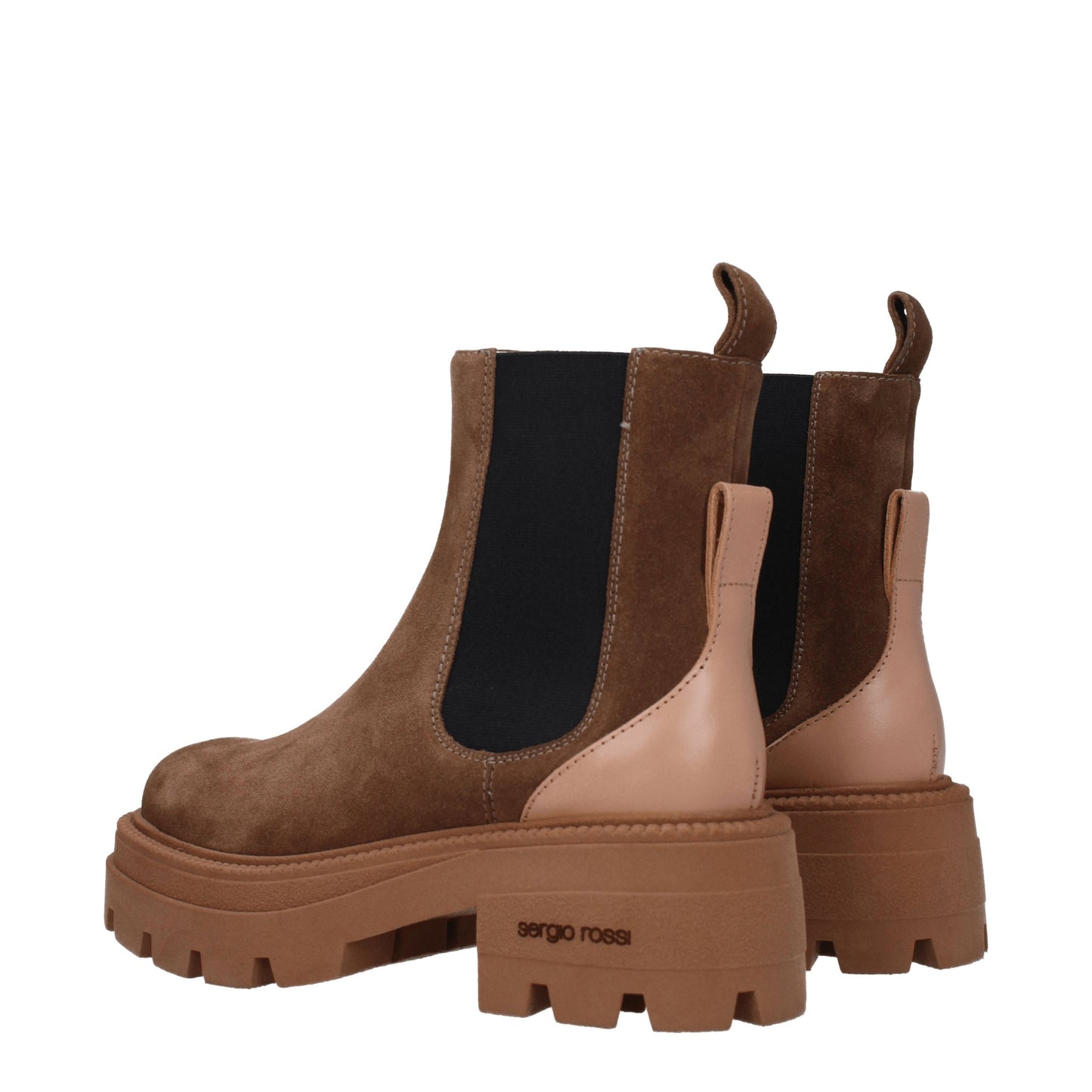 Sergio Rossi Women's Boots in Suede Brown/Hazelnut