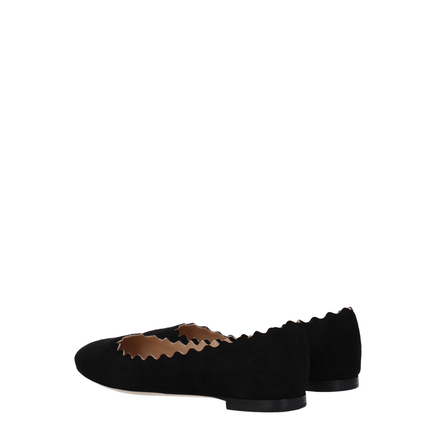 Chloé Women's Ballet Flats in Suede Black