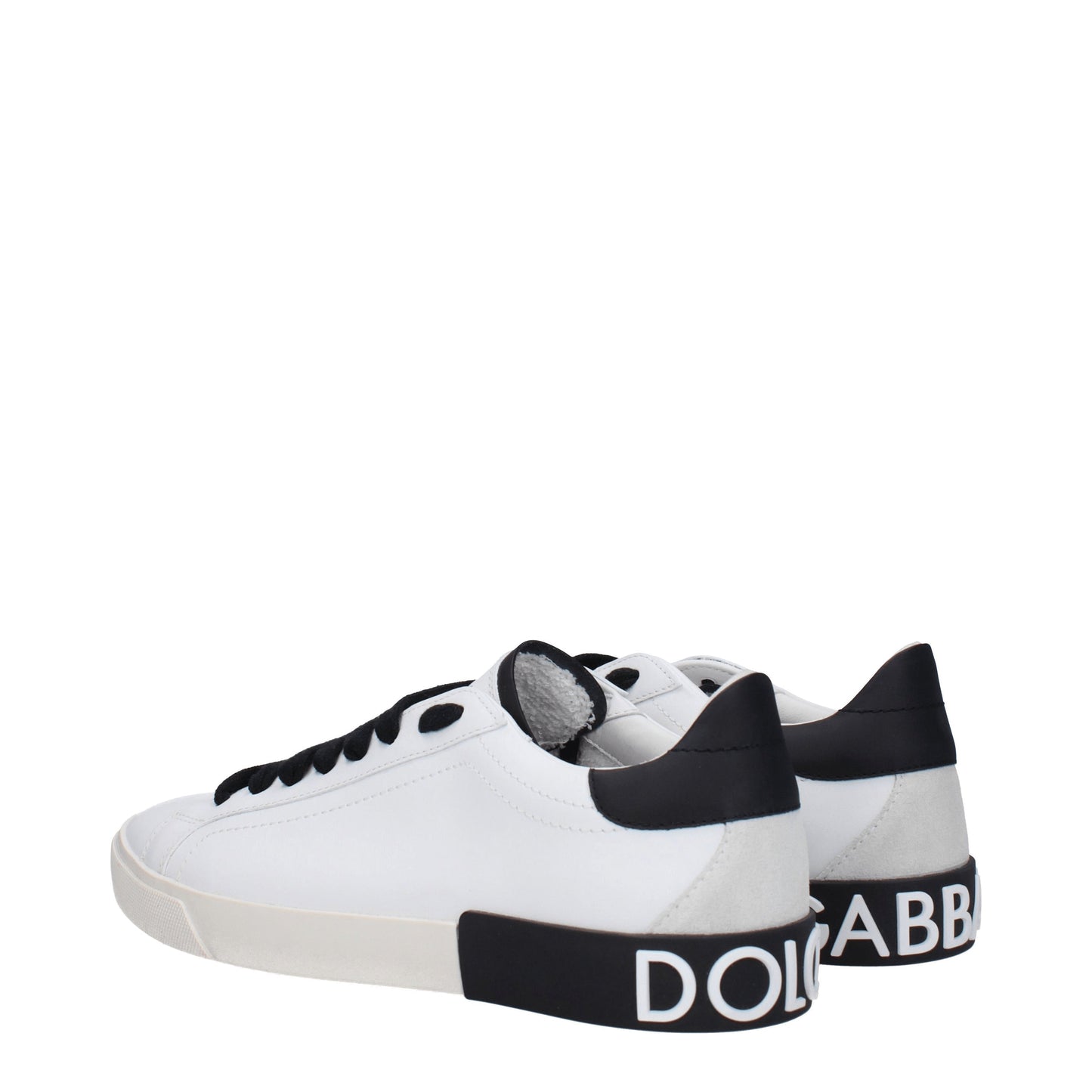 Dolce&Gabbana Men's Sneakers in Leather White/Black