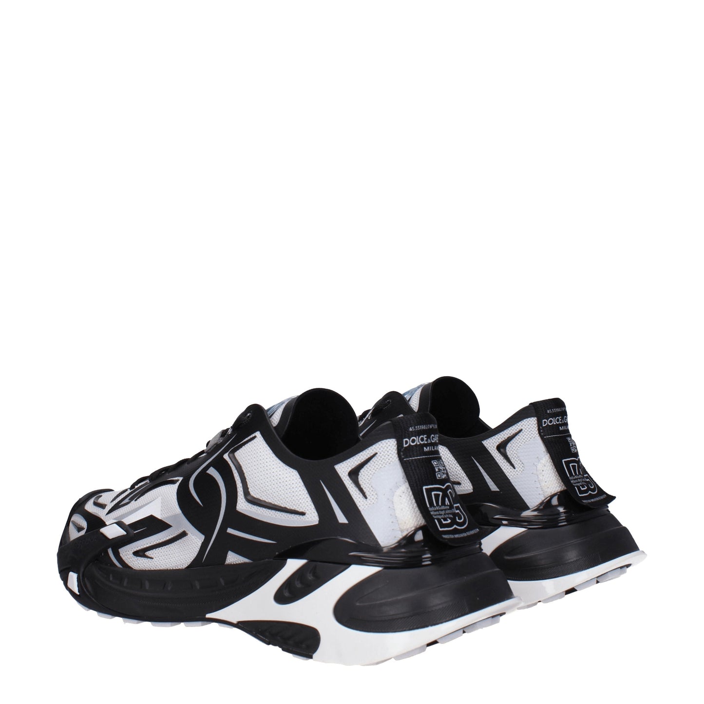 Dolce&Gabbana Men's Sneakers in Fabric  Black/White